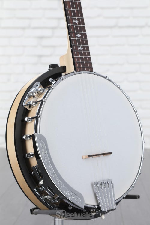 Gold Tone CC-100RW Cripple Creek Resonator Banjo with Wide Fingerboard Gloss Natural