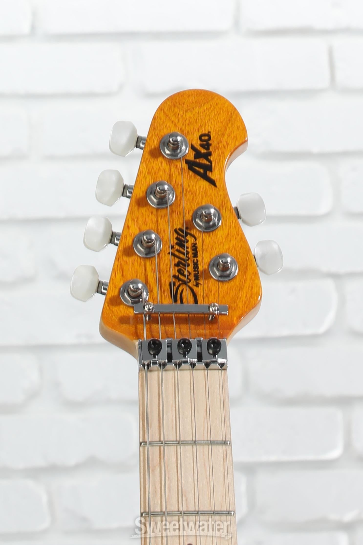 Sterling By Music Man Axis Quilted Maple Electric Guitar - Trans