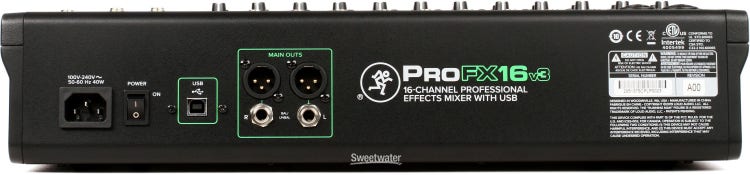 Mackie ProFX16v3 16-channel Mixer with USB and Effects