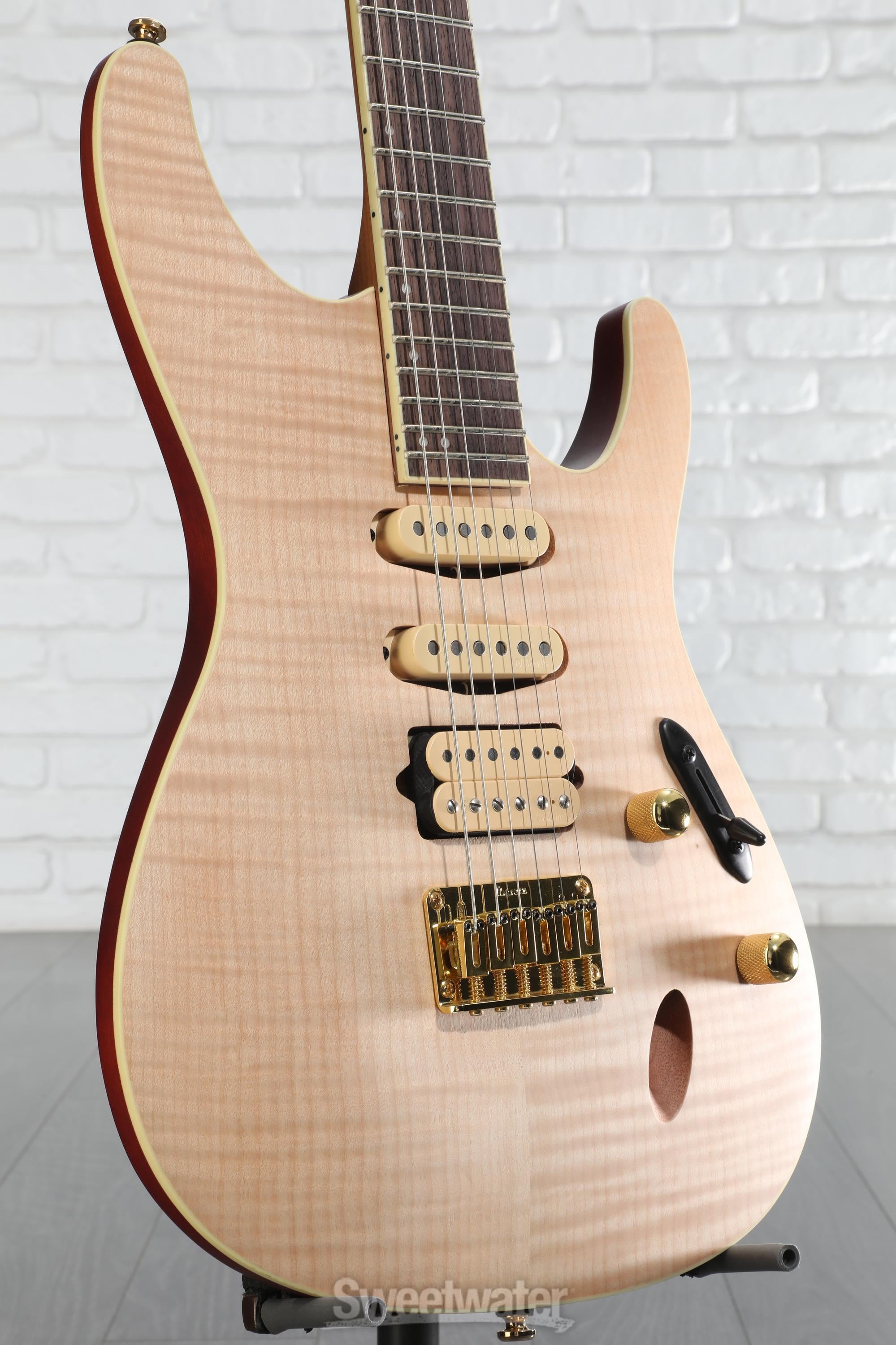 【美品】Ibanez SEW761FM-NTF Ibanez Standard SEW761FM Electric Guitar - Natural Flat