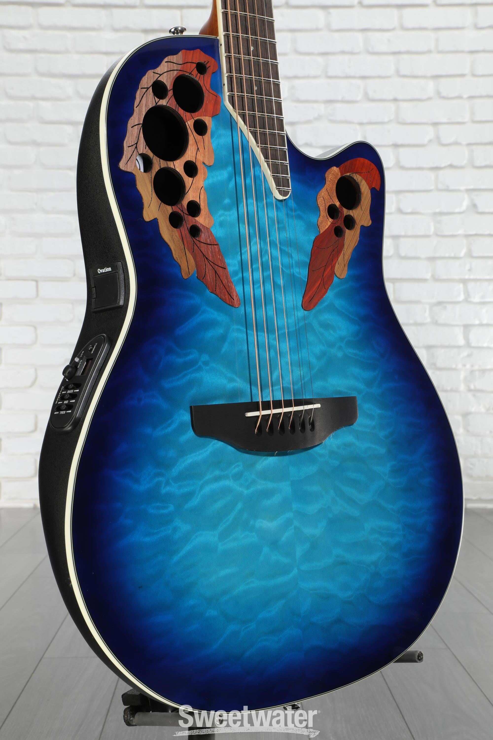 ギター Ovation CE48P RG Amazon.com: Ovation Celebrity Collection 6 String Acoustic