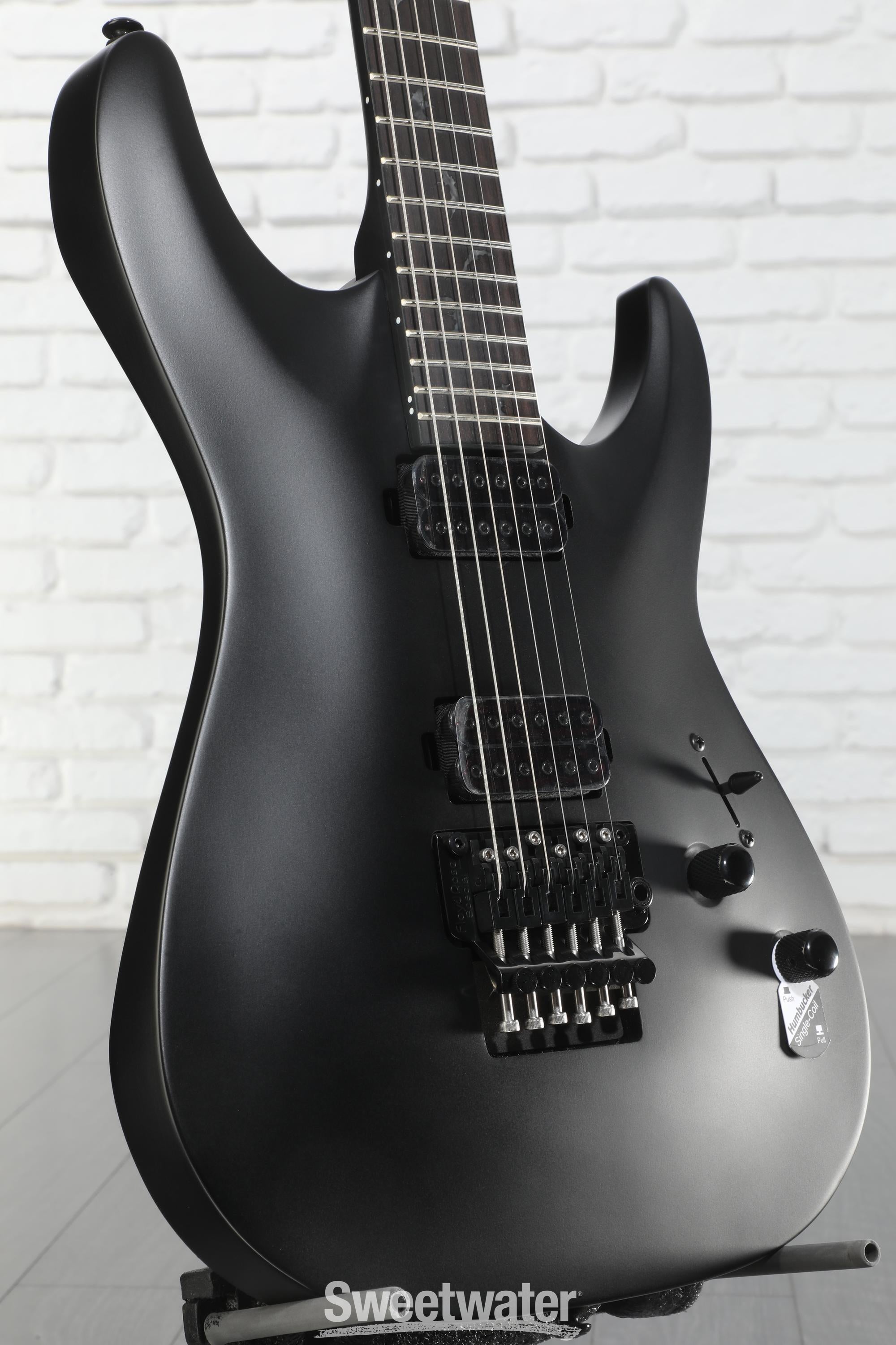 【期間限定割引】Schecter Diamond Series DAMIEN-6 Schecter Damien-6 FR SBK Electric Guitar - Satin Black | Sweetwater