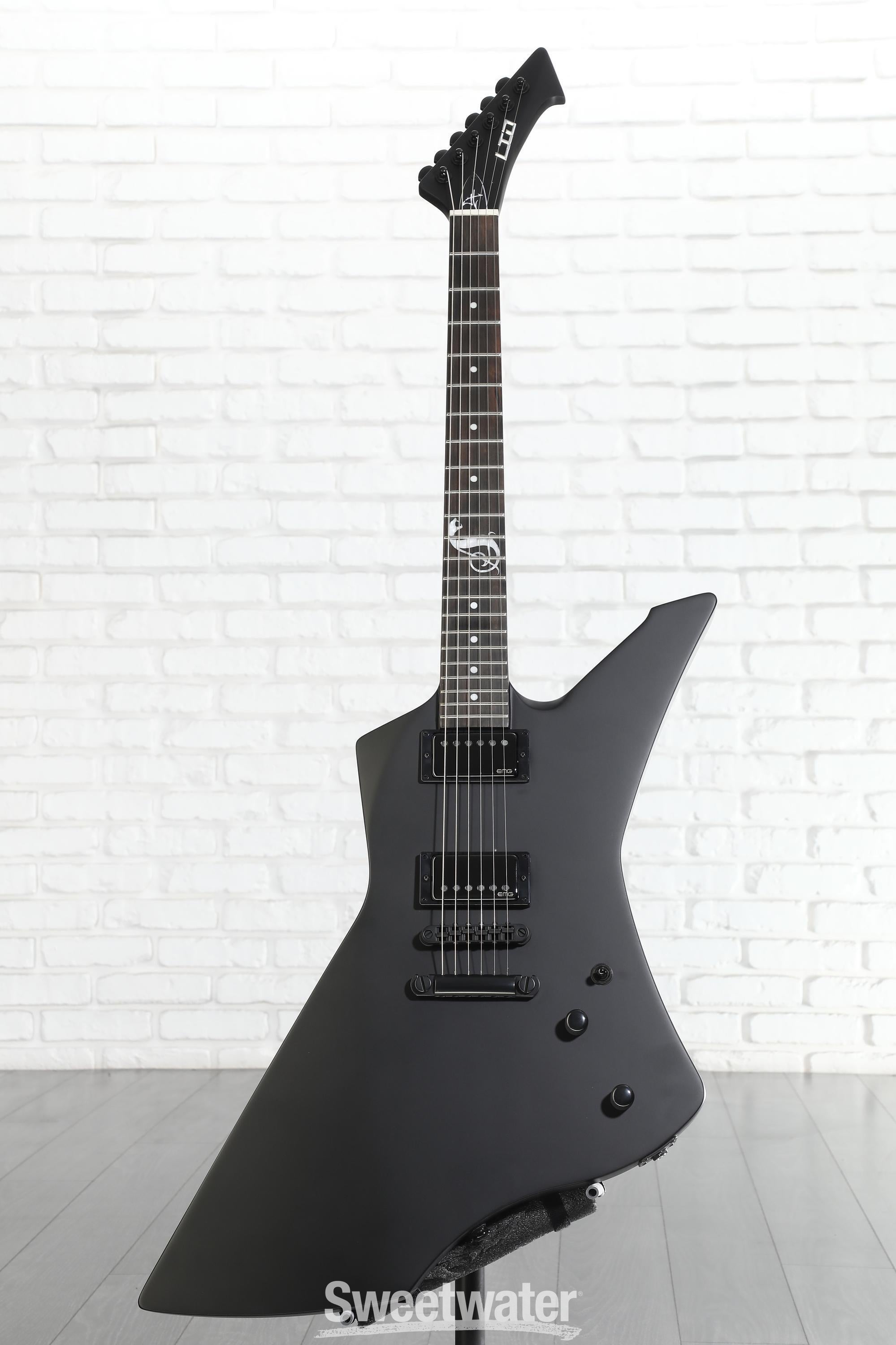 ESP LTD James Hetfield Signature Snakebyte - Black Satin | Sweetwater