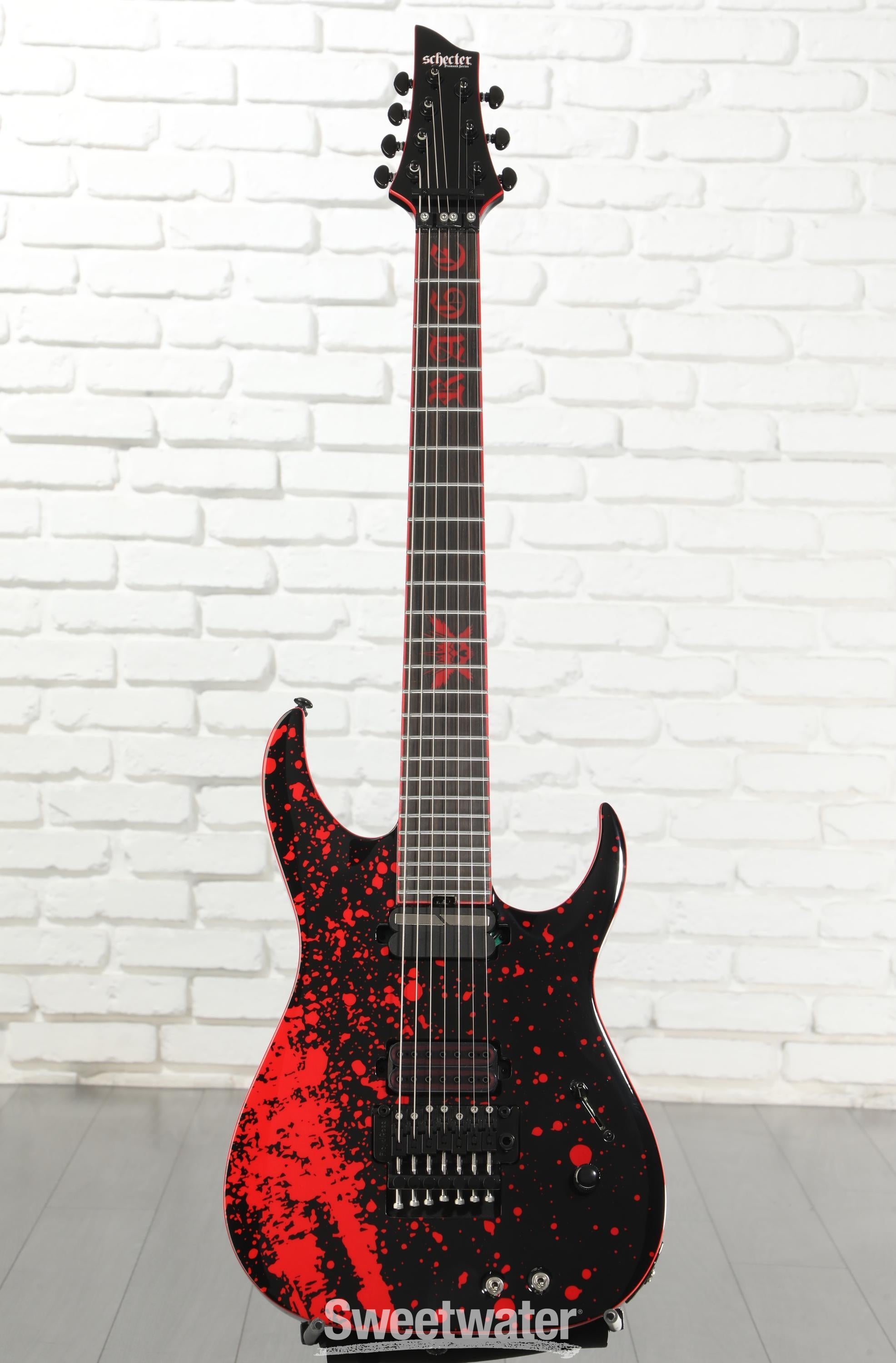 Schecter Sullivan King Banshee 7 FRS Electric Guitar - Obsidian