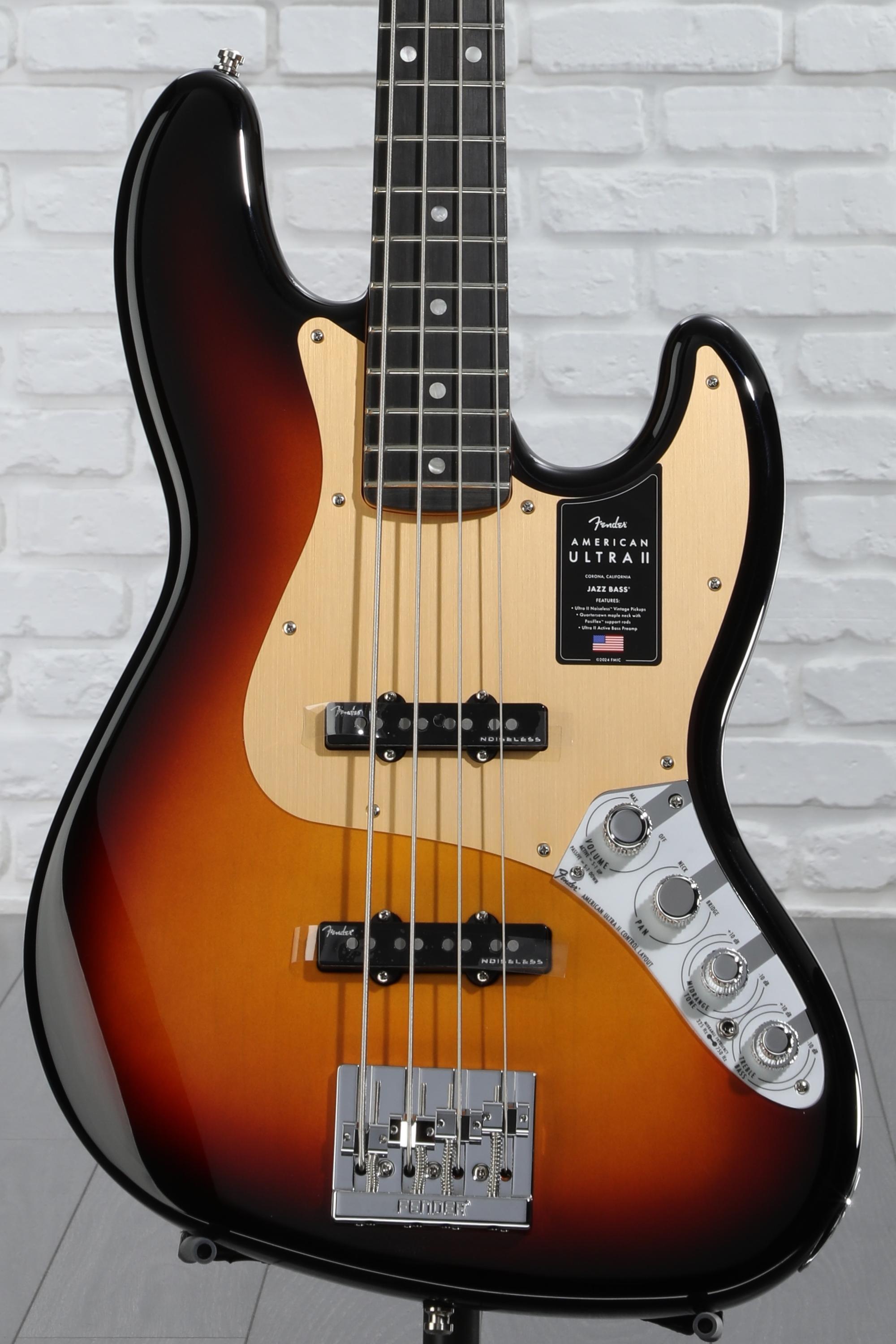 Fender American Ultra II Jazz Bass - Ultraburst, Ebony