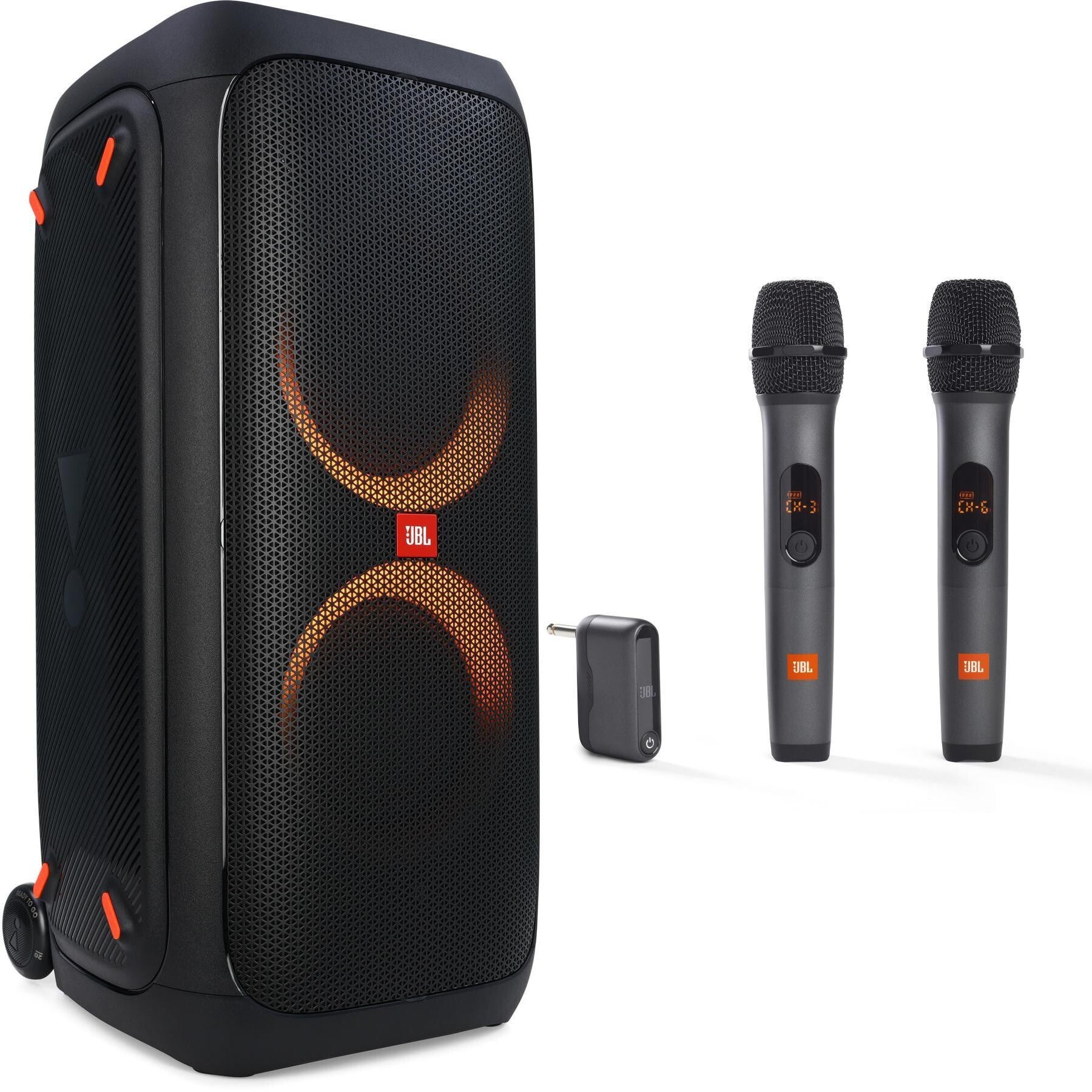 Jbl partybox 300 with mic hot sale