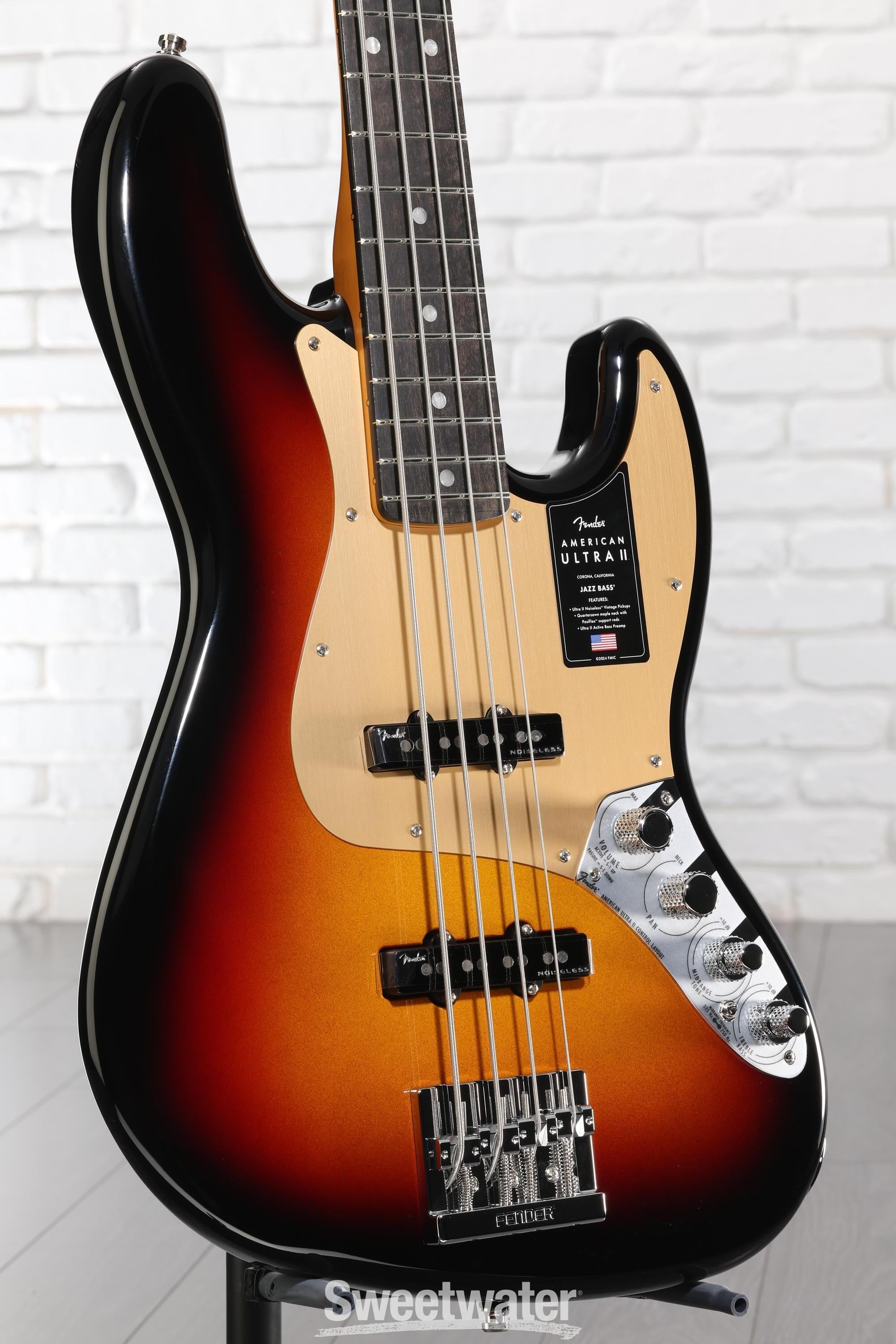 Fender American Ultra II Jazz Bass - Ultraburst, Ebony Fingerboard