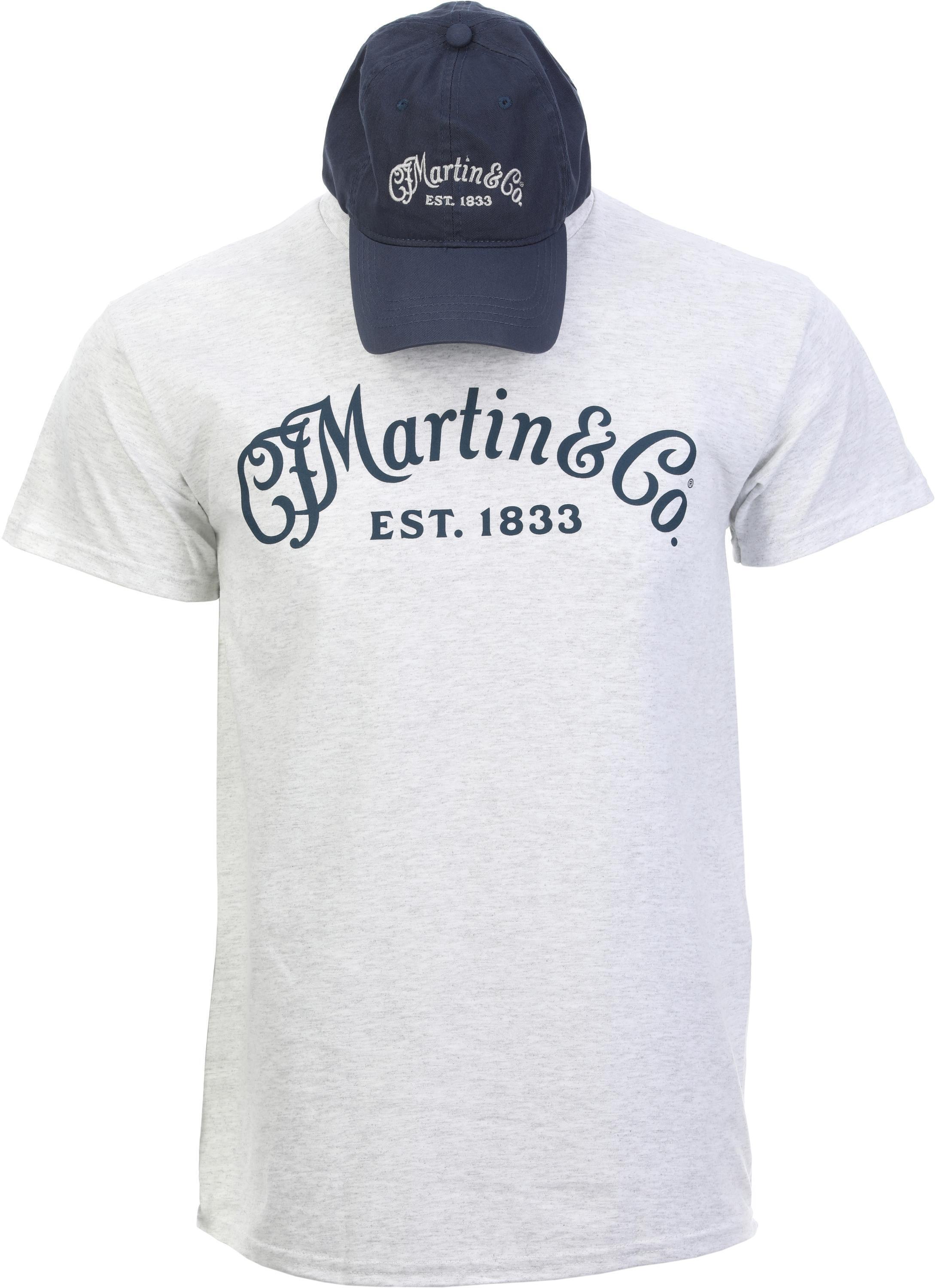 Photo of Martin T-shirt and Hat Combo - Blue/Heather, X-Large