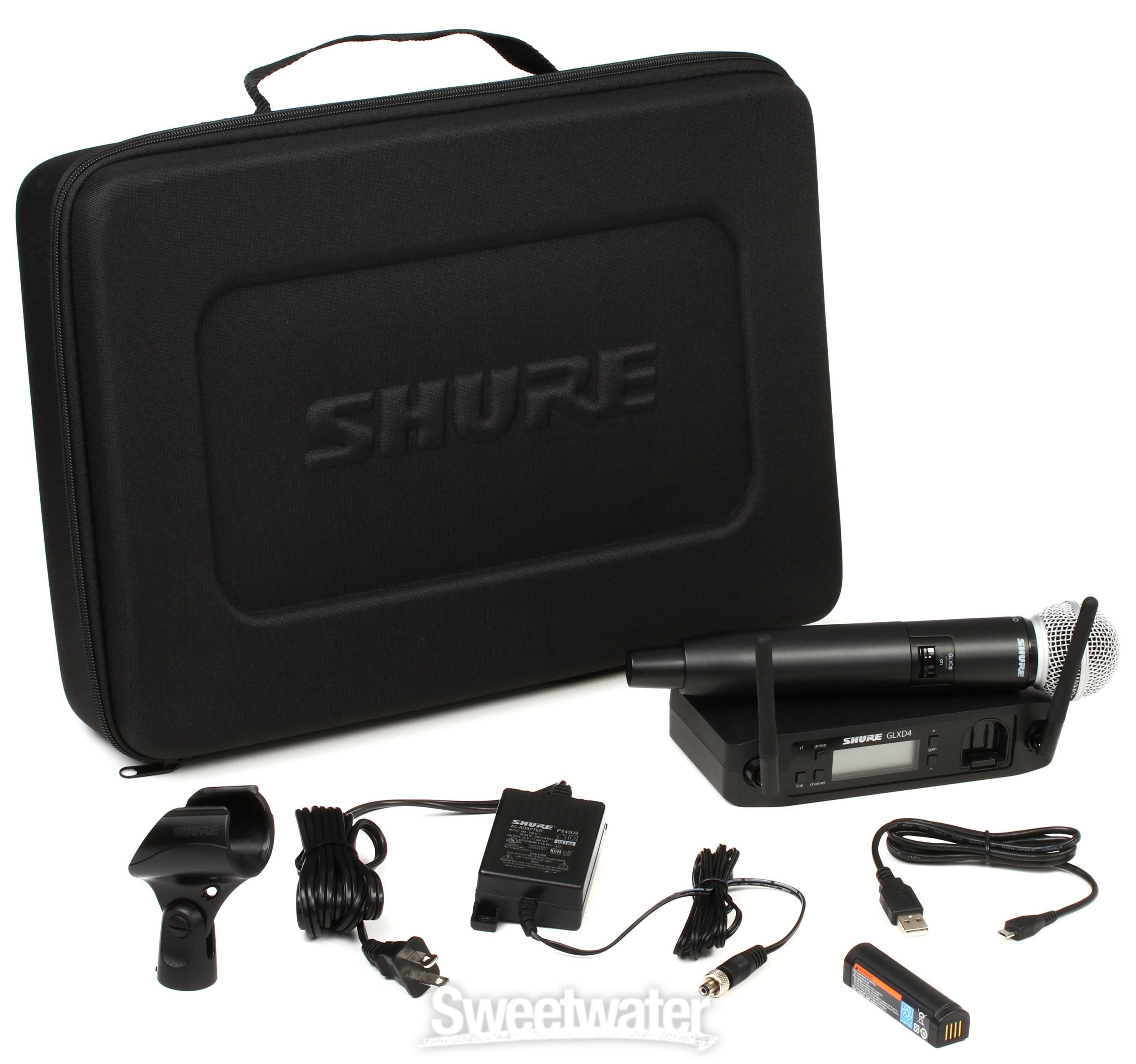 Shure GLXD24 SM58 Digital Wireless Handheld Microphone System