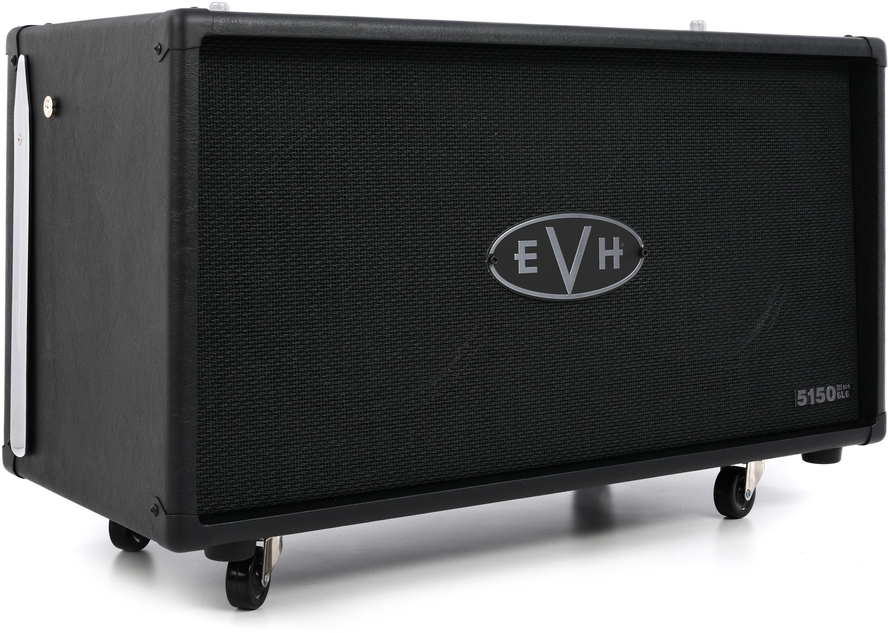Photo of EVH 5150III 2x12-inch 60-watt Extension Cabinet - Black Stealth