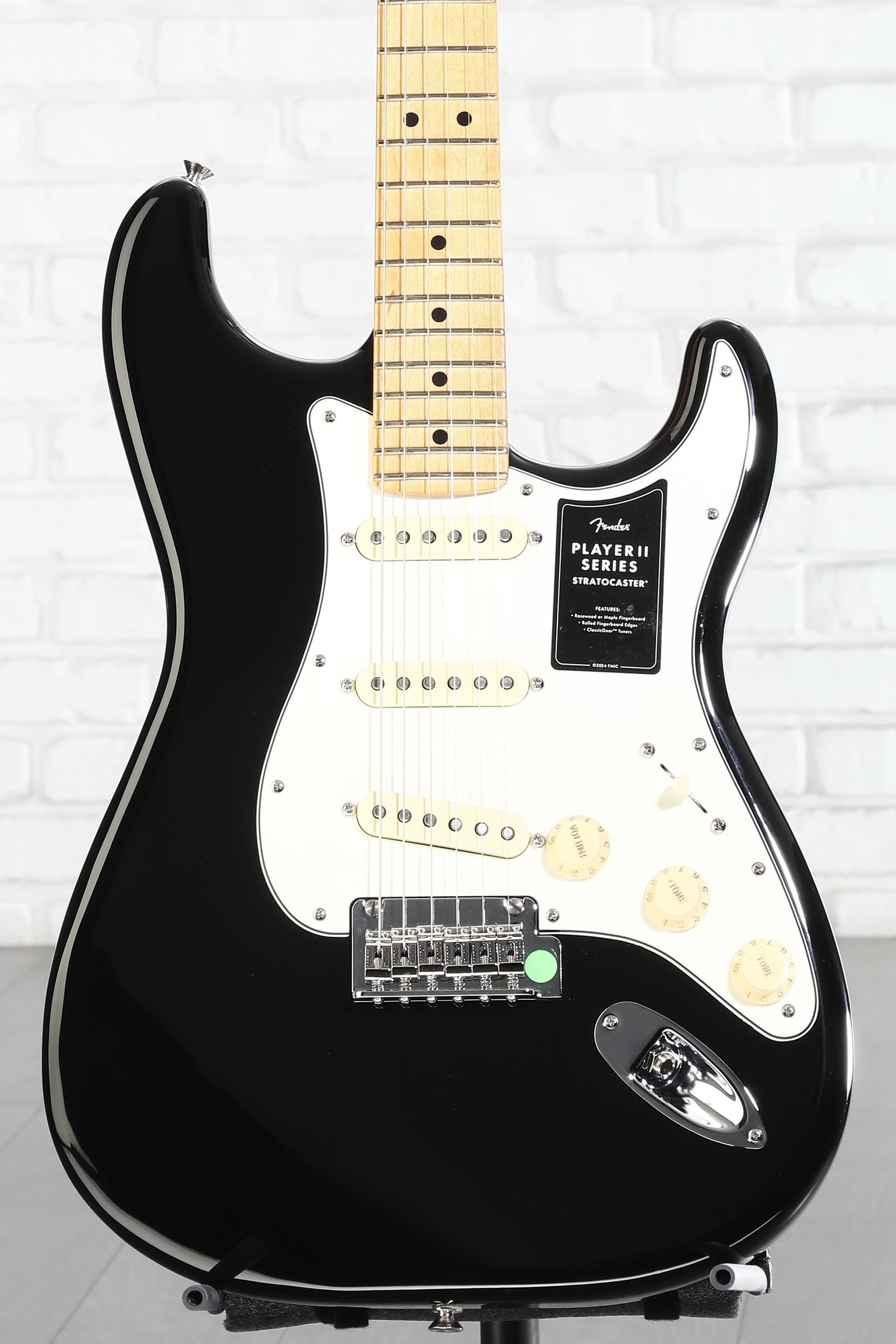 Fender Player II Stratocaster Electric Guitar - Black with Maple