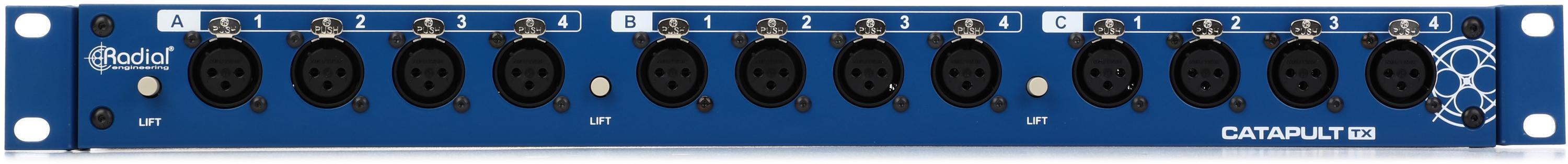 Radial Catapult Rack TX 12-channel Cat 5/6 Analog Audio Radial Catapult Rack TX 12-channel Cat 5/6 Analog Audio