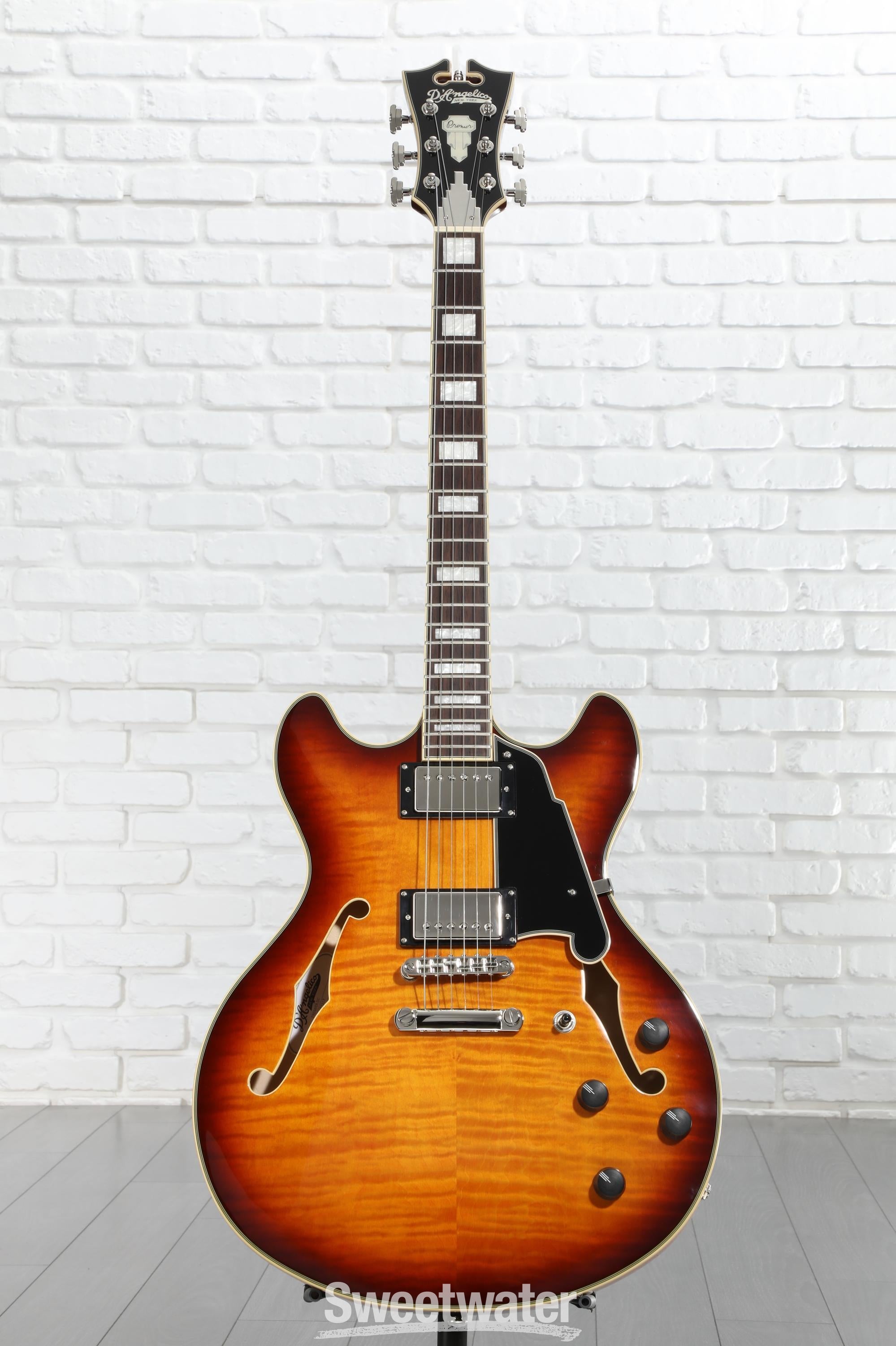 ギター D'AngelicoPremierMini DC Dark Iced Burst D'Angelico Premier Mini DC - Dark Iced Tea Burst – Mak's Guitars