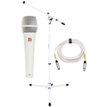 Photo of sE Electronics V7 Supercardioid Dynamic Handheld Vocal Microphone with Stand and Cable - White