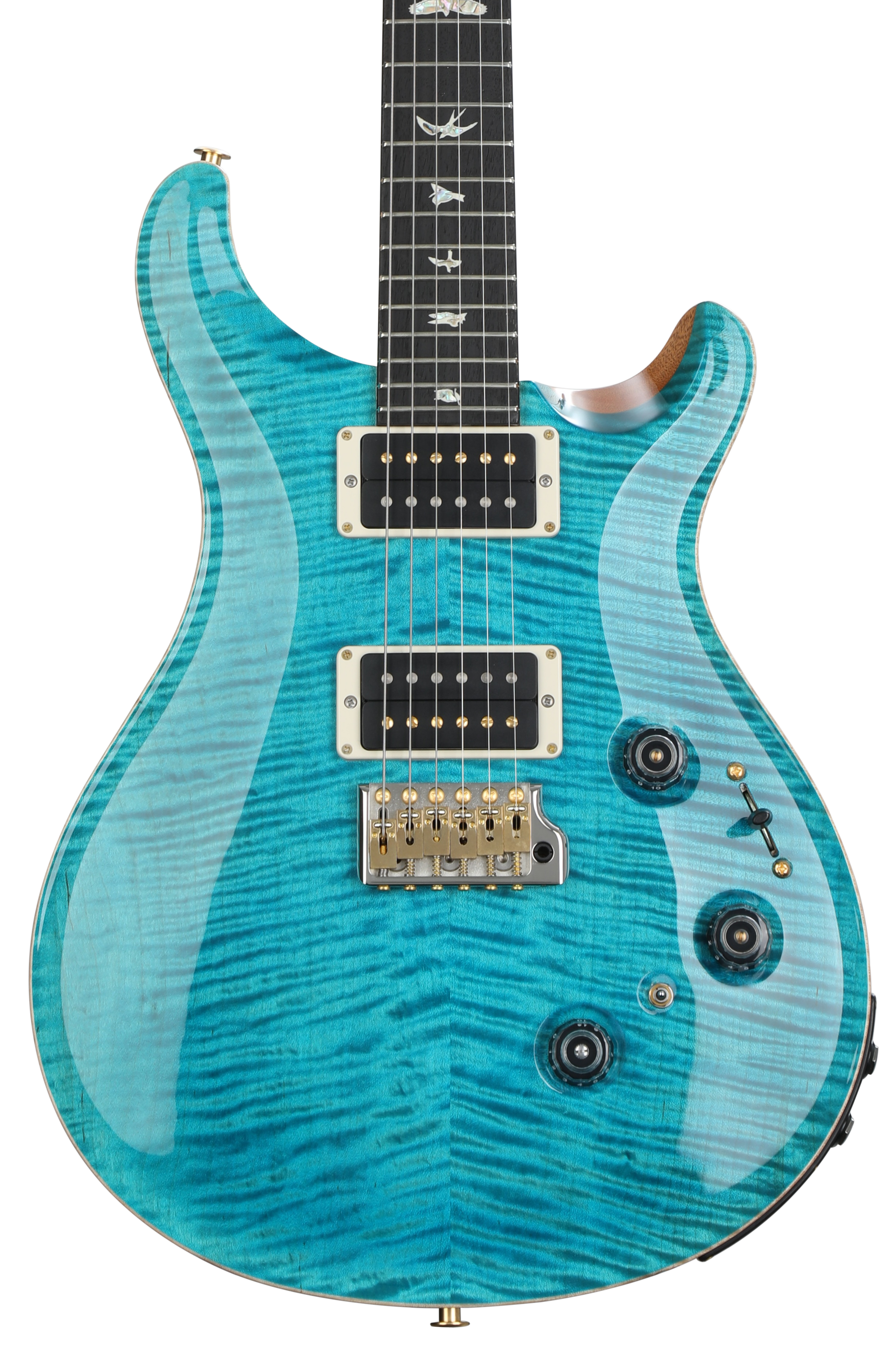 PRS Custom 24 PIEZO 10top 2024年 custom24 PRS Custom 24 Piezo 10-Top Electric Guitar - Carroll Blue/Natural