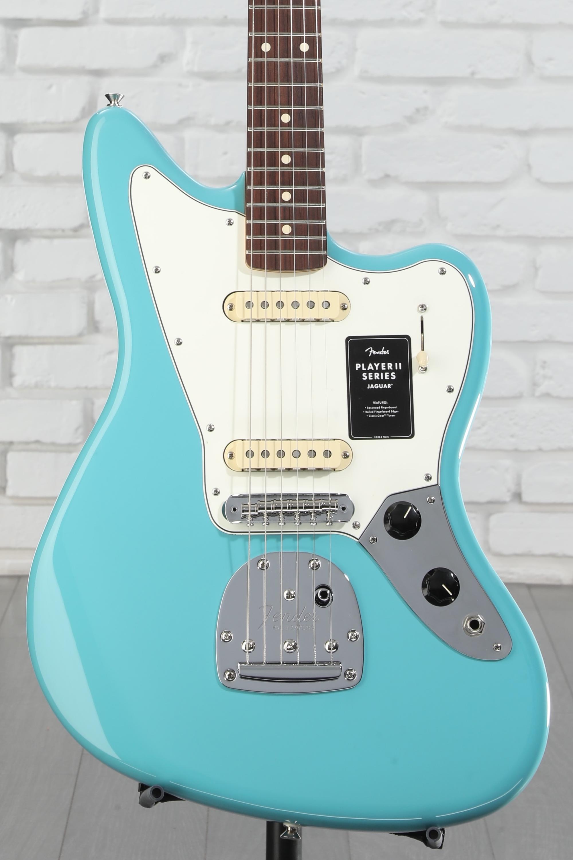 Fender Player II Jaguar Electric Guitar - Aquatone Blue | Sweetwater
