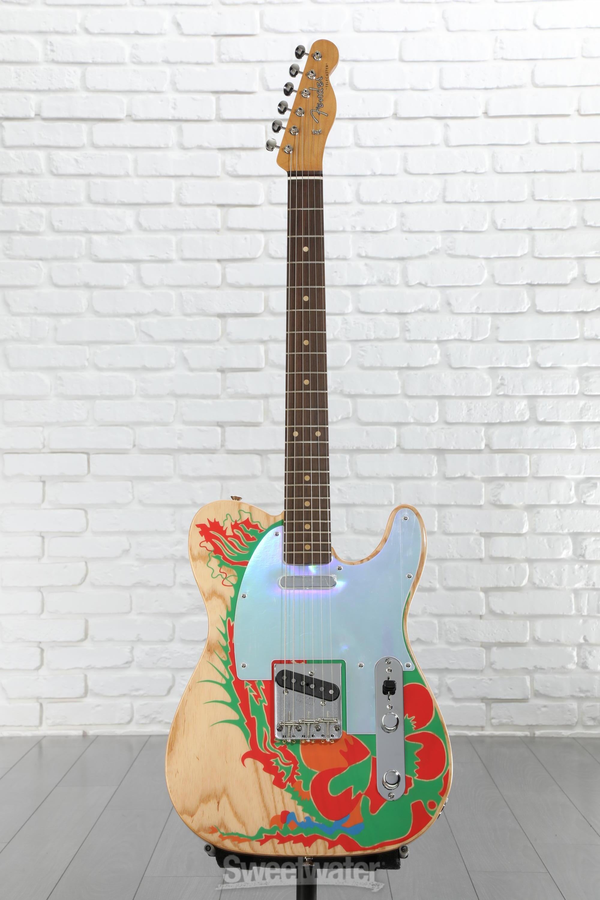 Fender Jimmy Page Telecaster - Natural with Artwork | Sweetwater