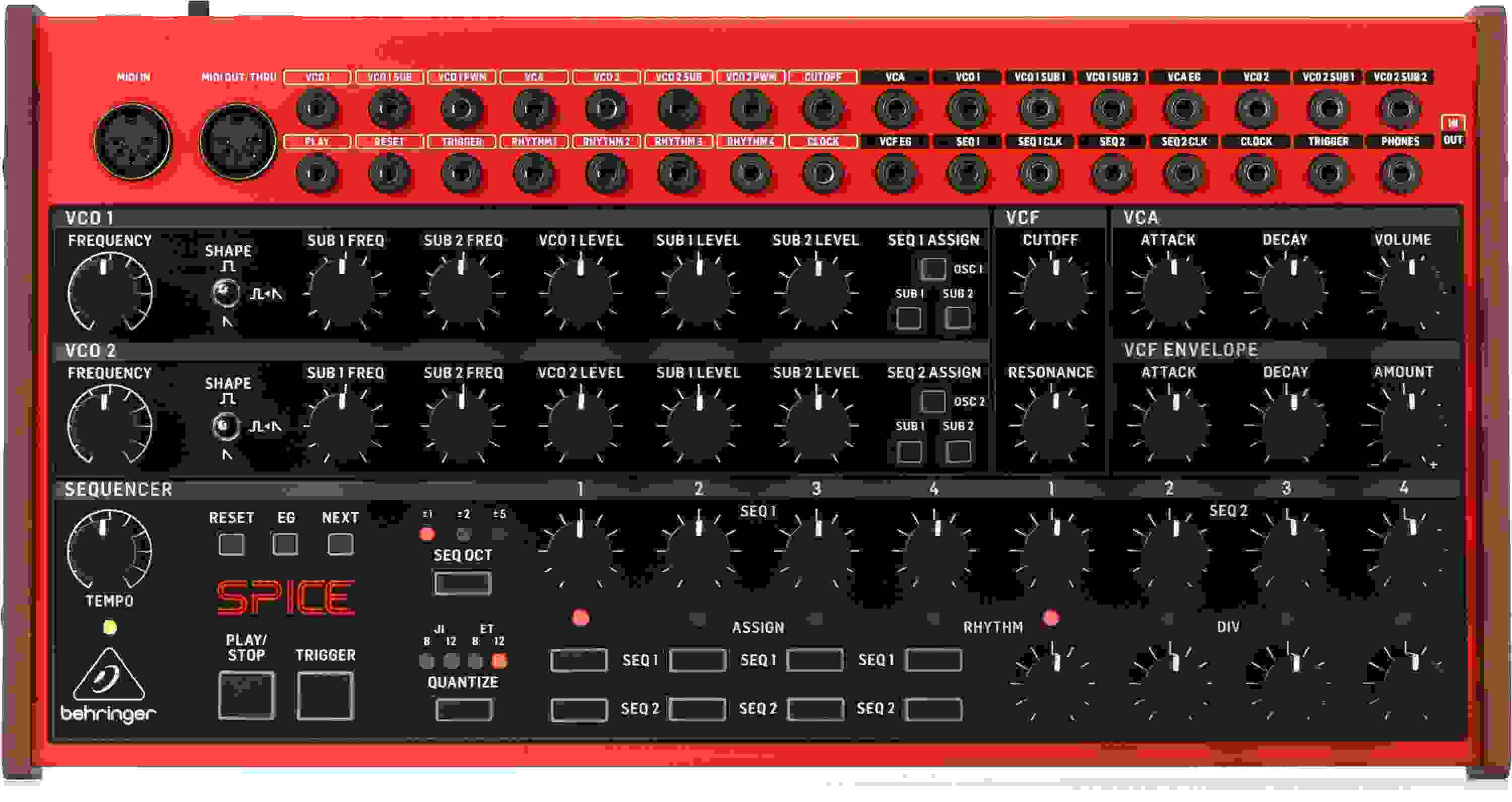 Behringer Spice Analog Semi-modular Polyrhythmic Synthesizer