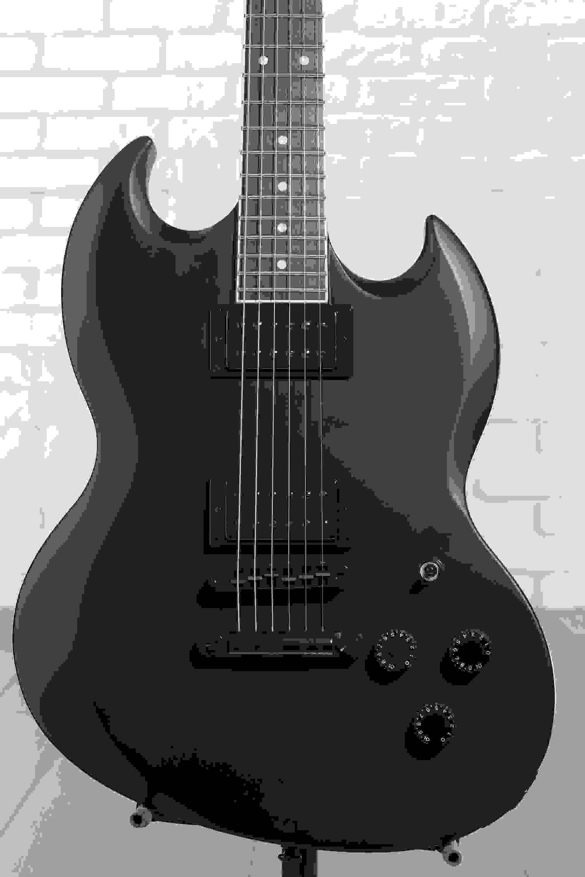 ESP LTD Volsung-200 Electric Guitar - Black Satin, Rosewood Fingerboard