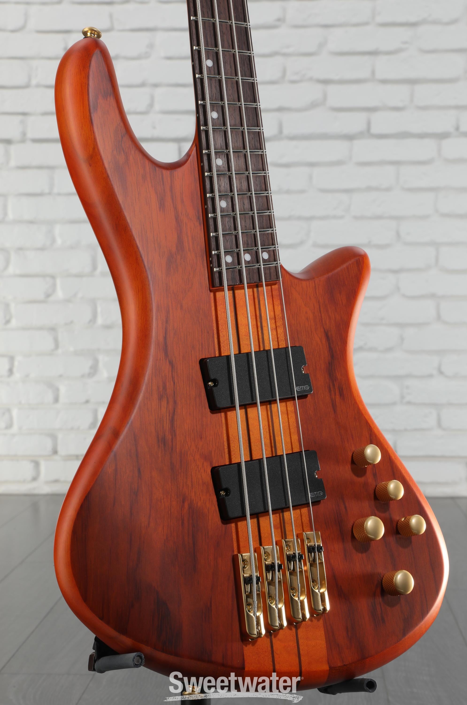 Schecter Stiletto Studio 4 FF Bass Guitar - Honey Satin