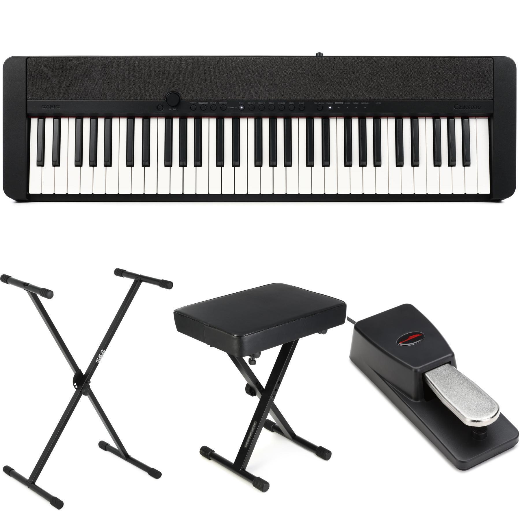 Casio CT-S1 61-key Portable Keyboard - Black | Sweetwater Casio CT-S1 61-key Portable Keyboard - Black | Sweetwater