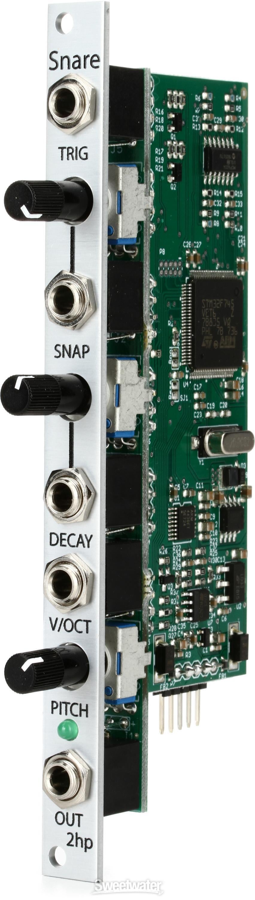 2HP Snare Eurorack Snare Drum Module - Silver | Sweetwater