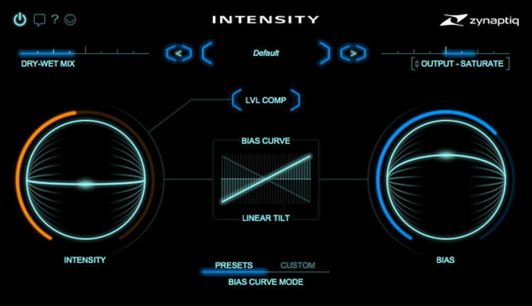 Zynaptiq Intensity Detail / Clarity / Density / Loudness Plug-in