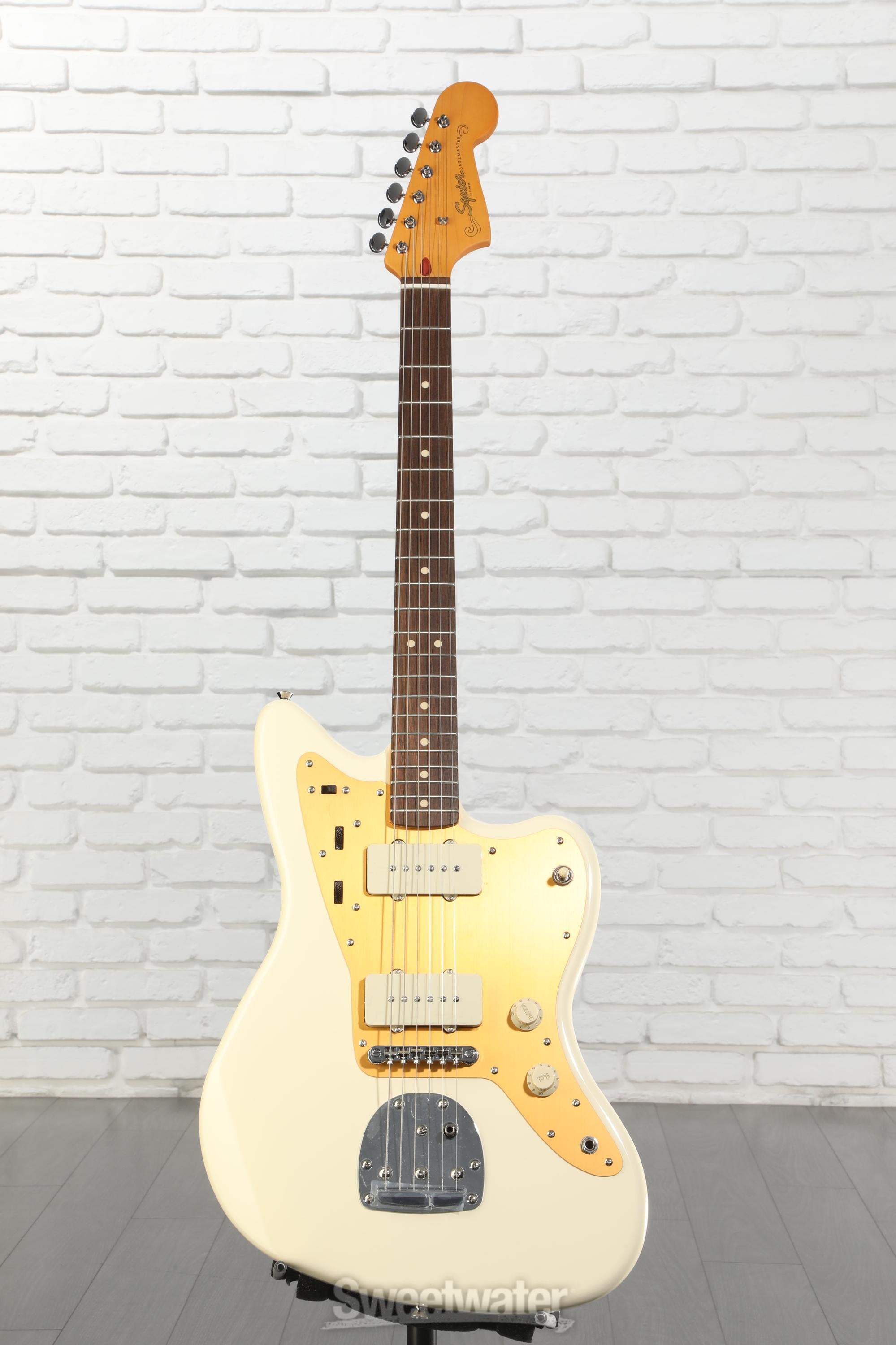 Squier J Mascis Signature Jazzmaster - Vintage White with Indian