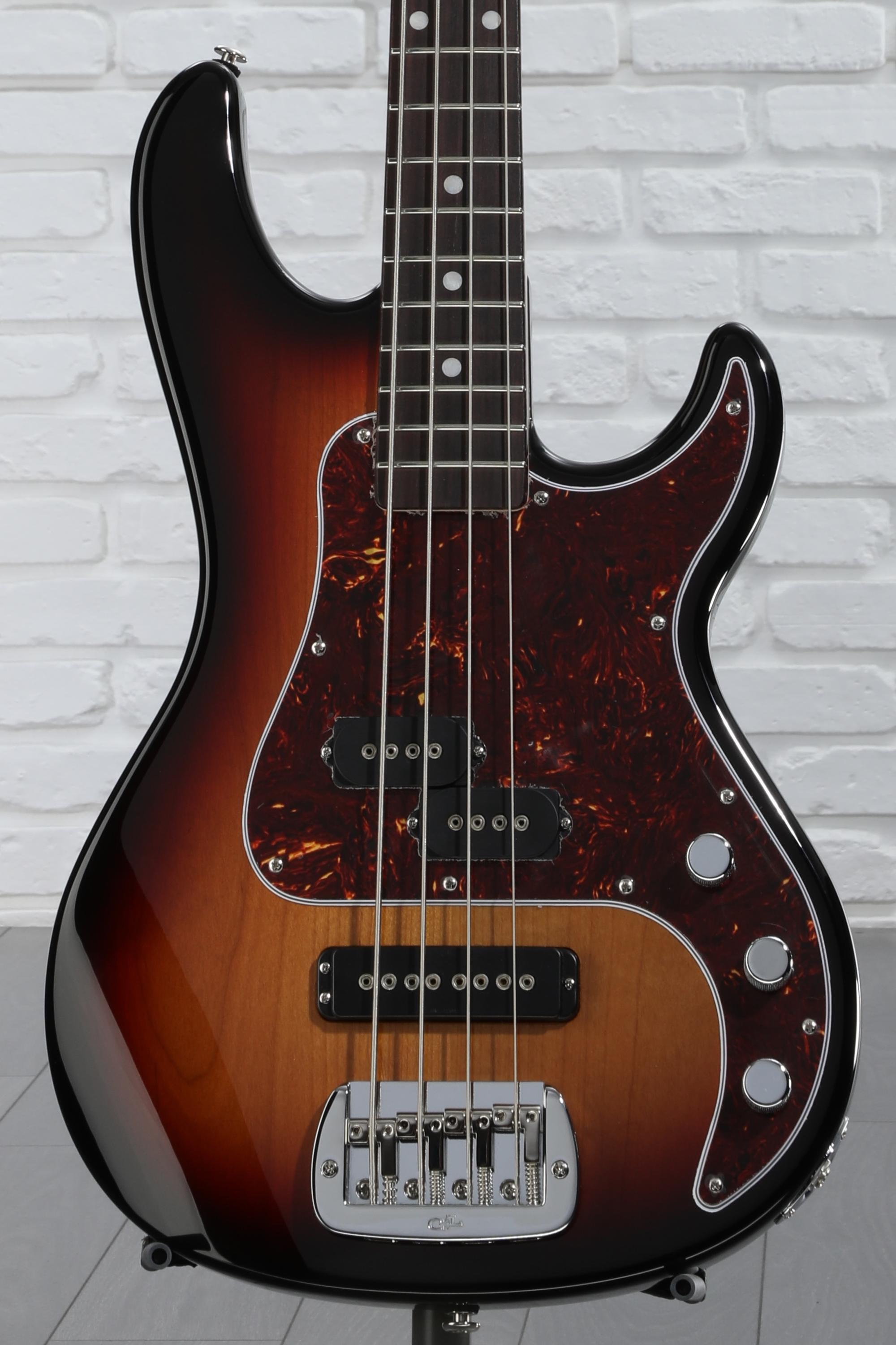 ベース G&L USA SB-2 G&L SB-2 Bass Guitar - 3-tone Sunburst | Sweetwater