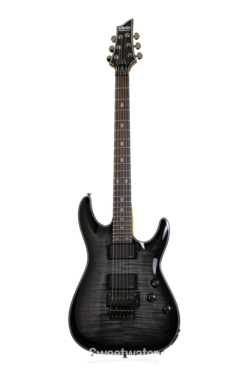 Schecter Damien Elite-6 w/Floyd Rose, Trans Black Burst | Sweetwater