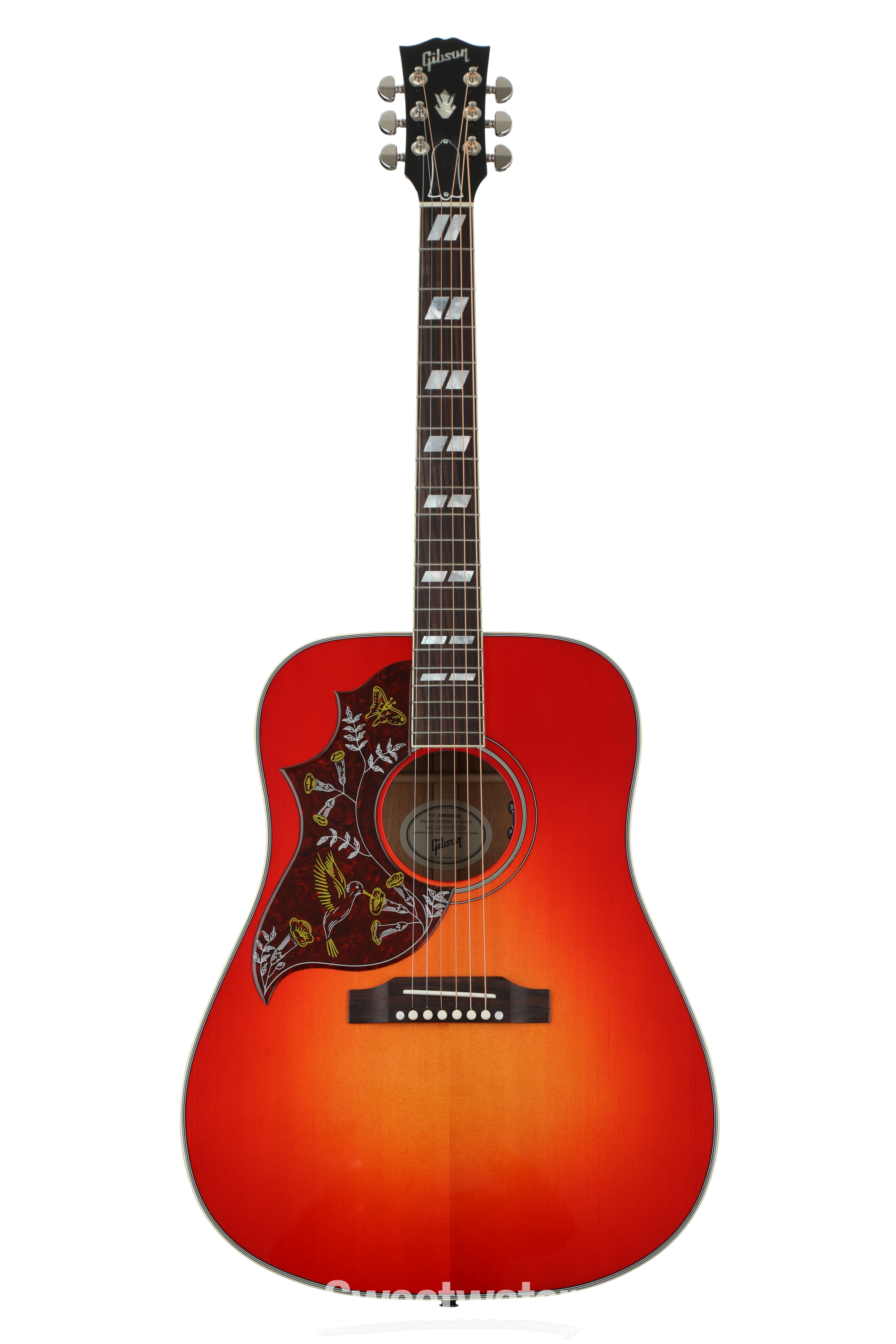 Gibson Acoustic Hummingbird Left-handed 2018 - Vintage Cherry Sunburst |  Sweetwater