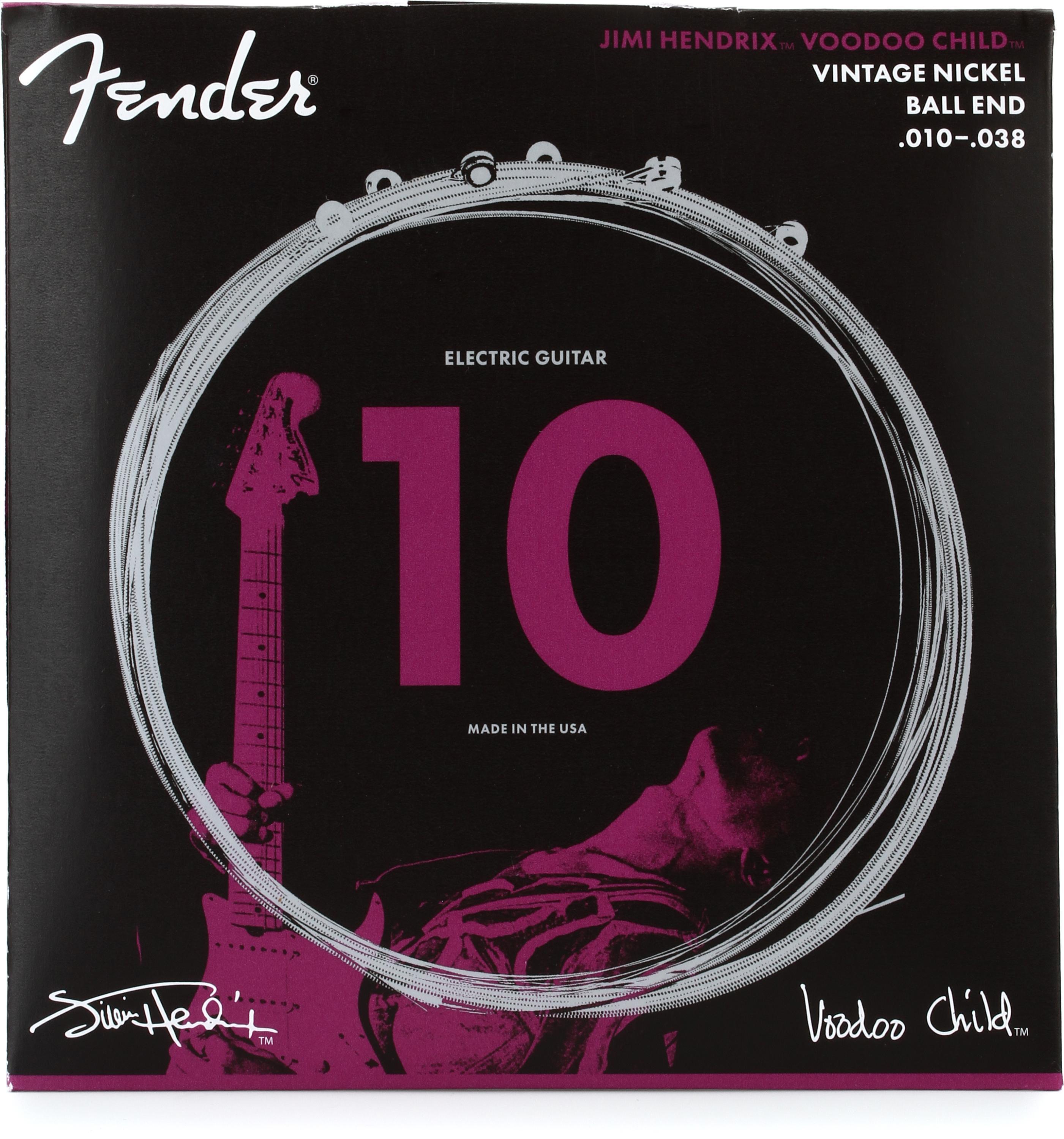 Fender Hendrix Voodoo Child Ball End Vintage Nickel Electric Guitar Strings  - .010-.038