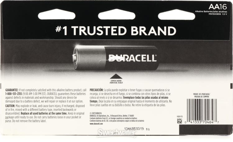 Duracell Coppertop AA Alkaline Battery (16-pack)