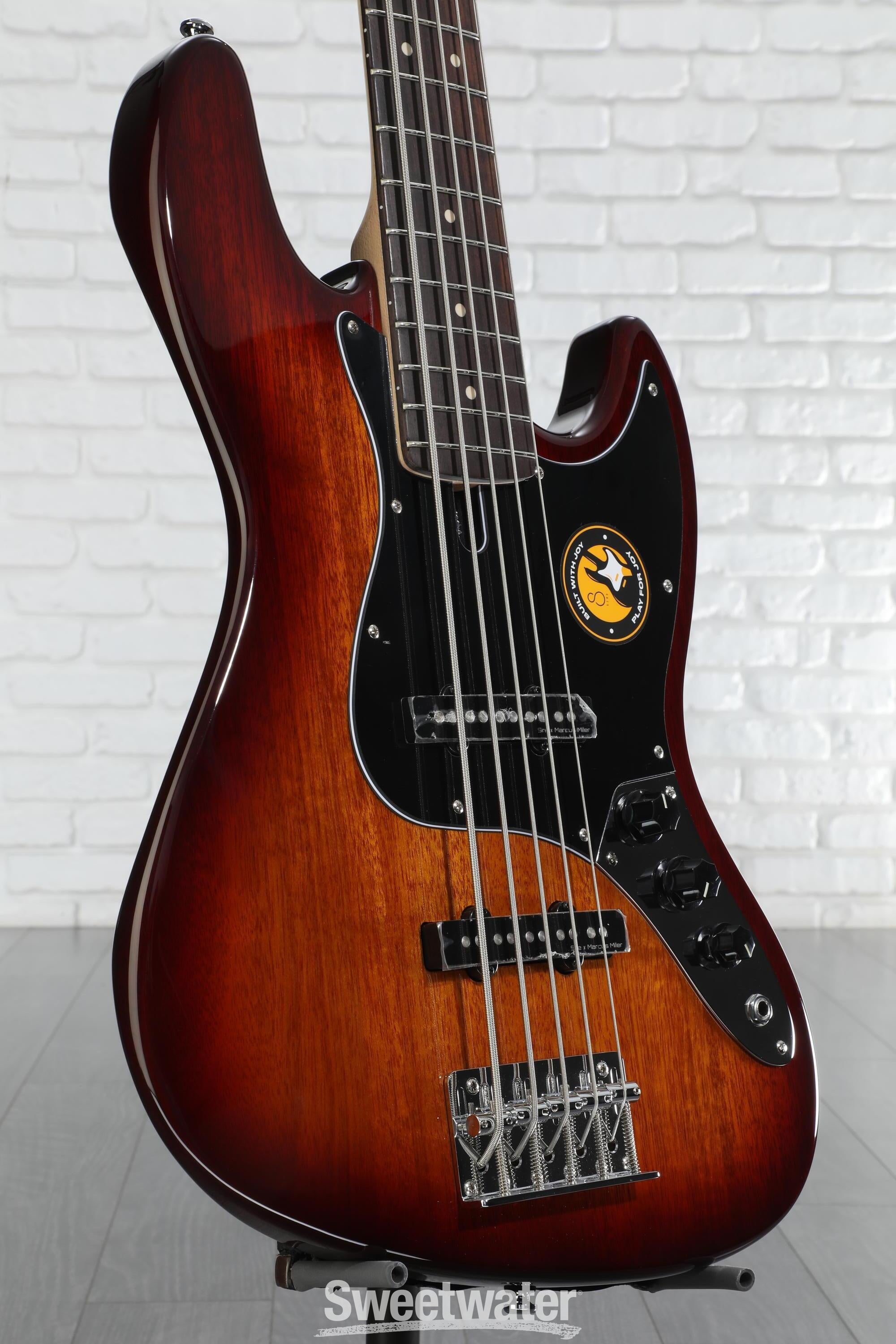 Photo of Sire Marcus Miller V3P 5-string Bass Guitar - Tobacco Sunburst