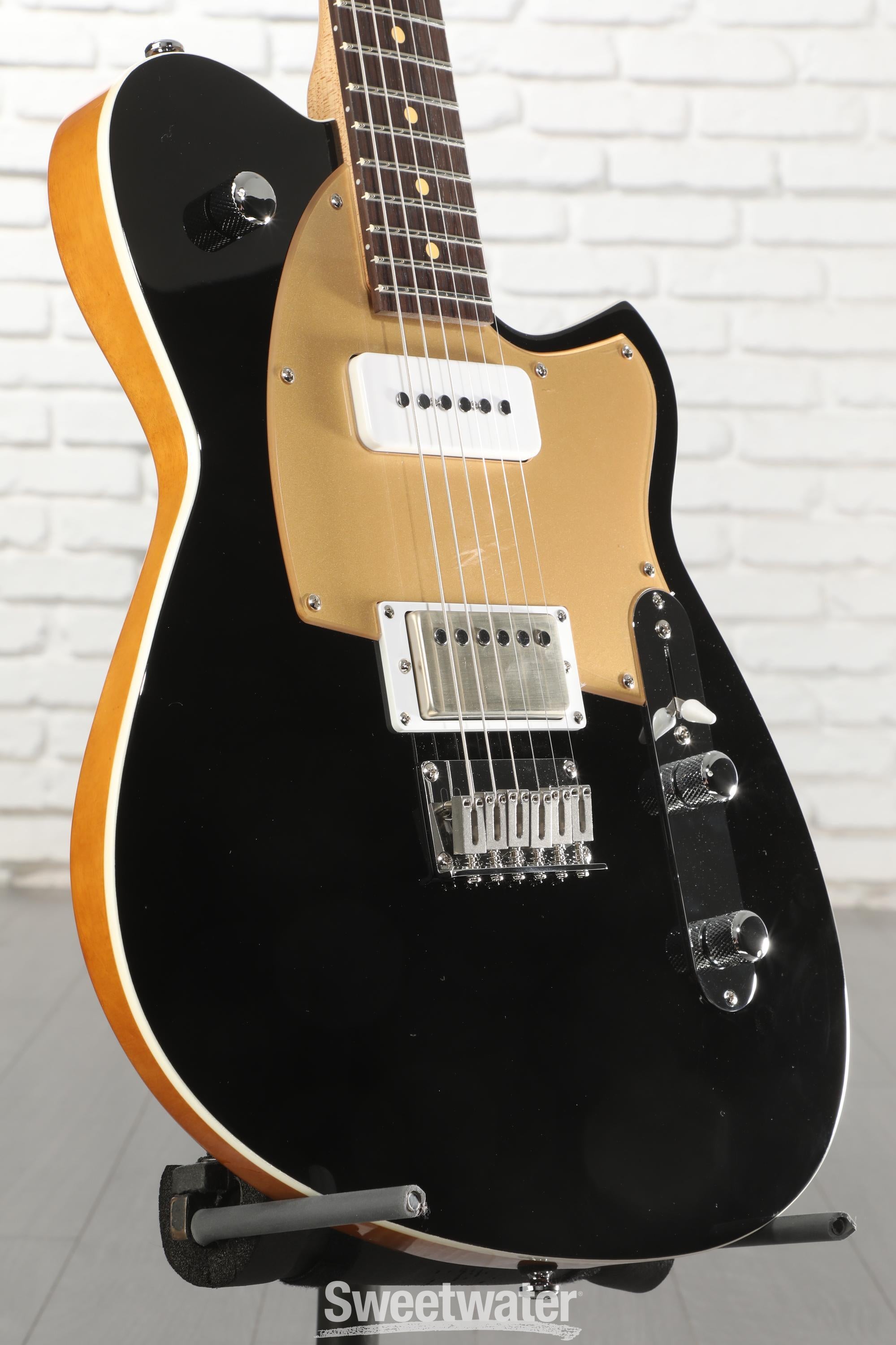 Photo of Reverend Charger H90 Electric Guitar - Midnight Black, Rosewood Fingerboard