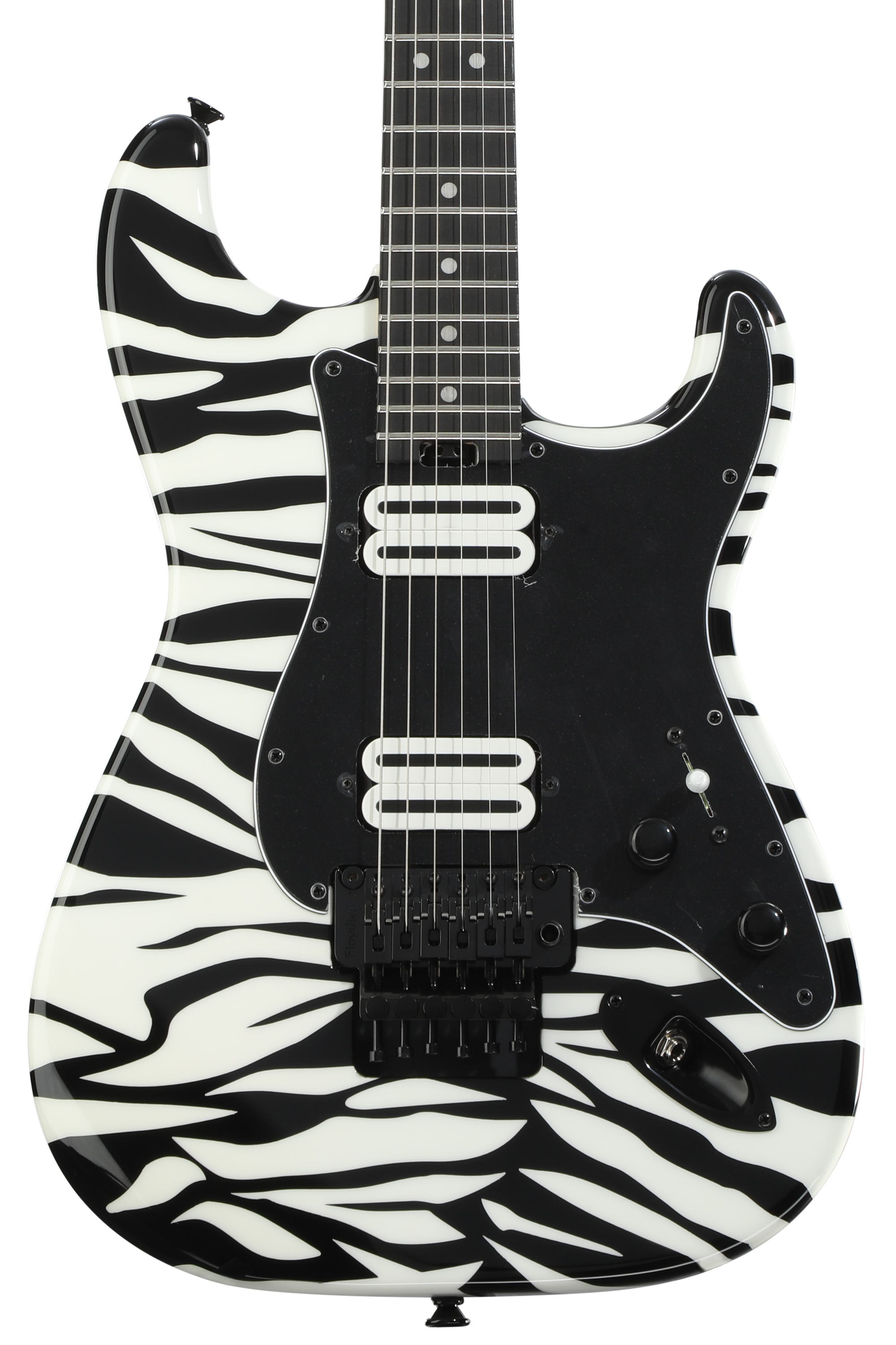 Charvel Custom Shop So-Cal HH FR Electric Guitar - Zebra | Sweetwater