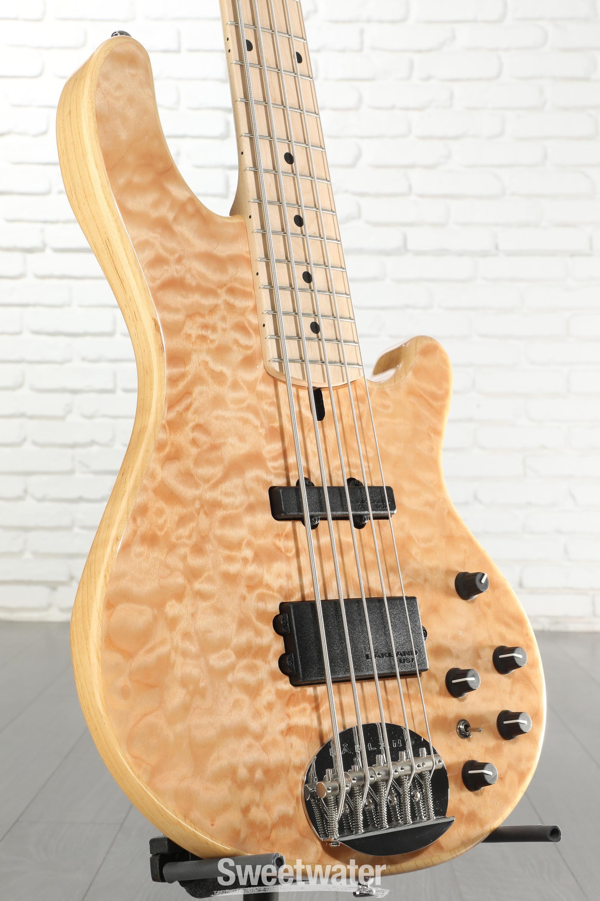 Lakland Skyline 55-02 Deluxe 5-string Bass Guitar - Natural with