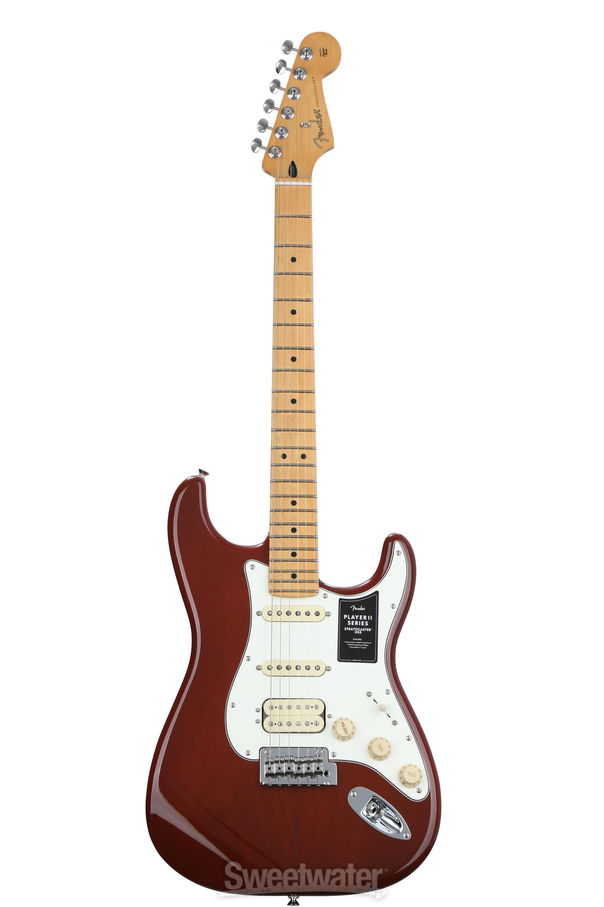 Fender Player II Stratocaster HSS Electric Guitar - Transparent