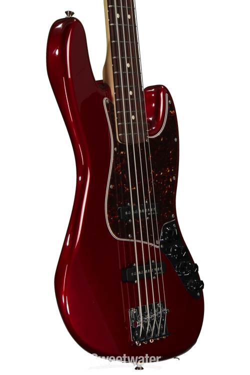 Fender Deluxe Active Jazz Bass V - Candy Apple Red Reviews 