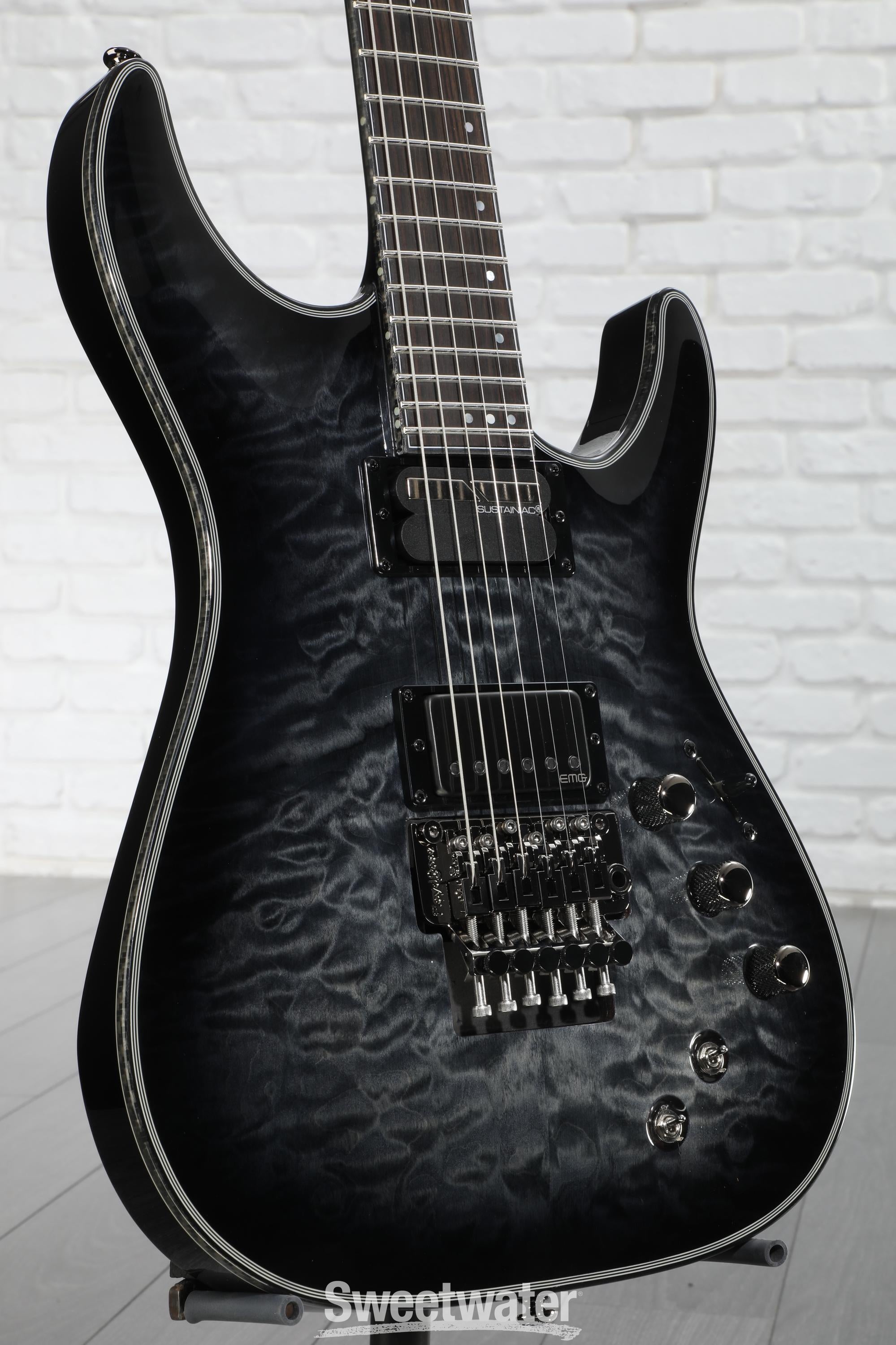美品 SCHECTER Hellraiser C-1 FR ブラック Schecter Hellraiser C-1 Electric Guitar Gloss Black B Stock