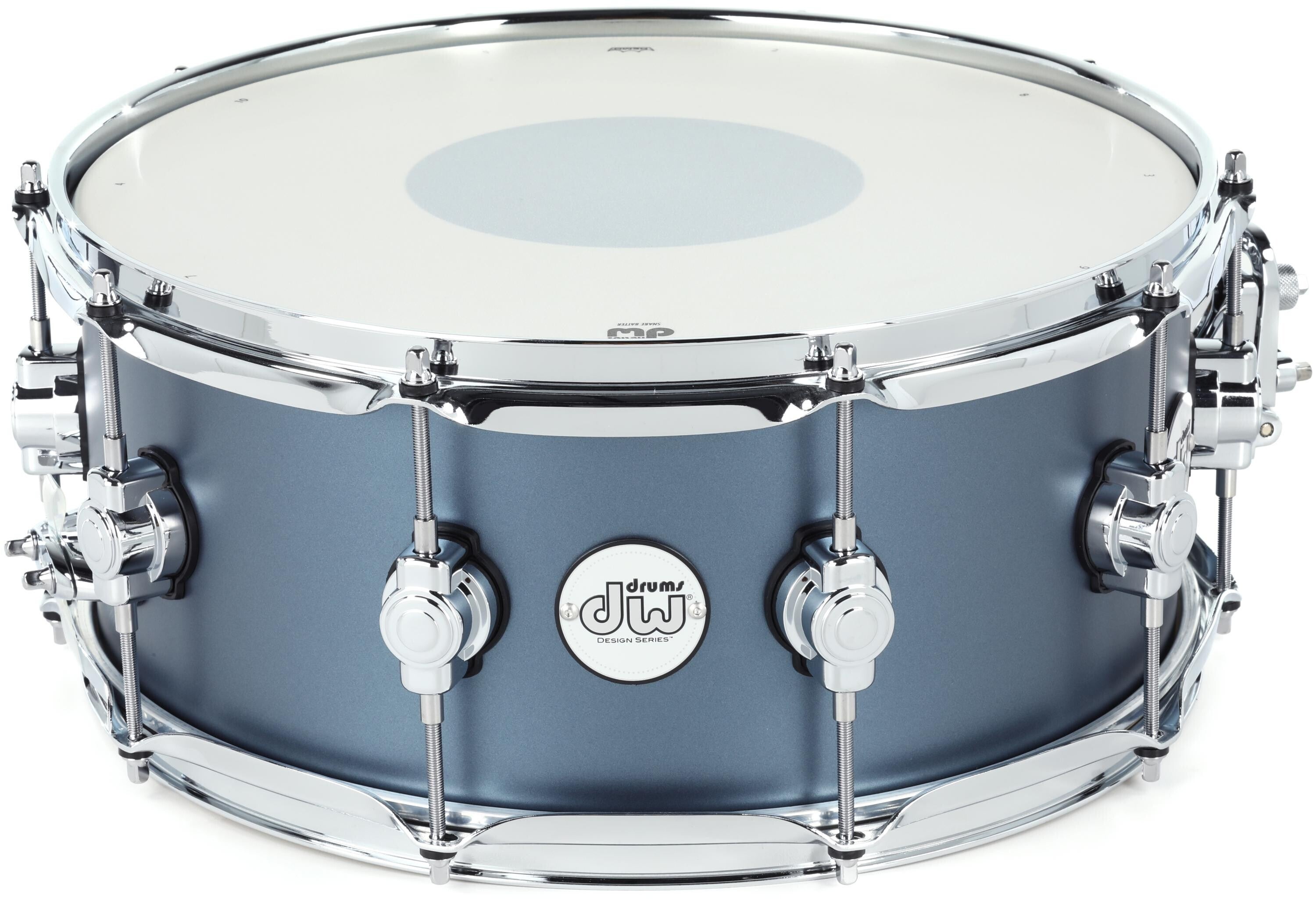 DW Design Series Snare Drum - 6 x 14-inch - Blue Slate | Sweetwater