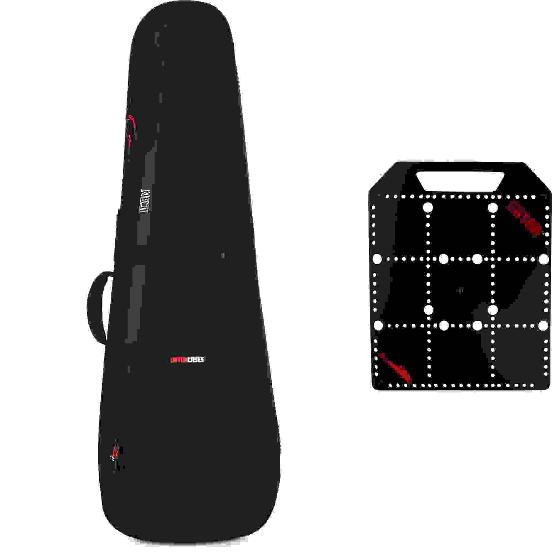 Gator Icon Series Bass Gig Bag with Pocketboard - Black | Sweetwater