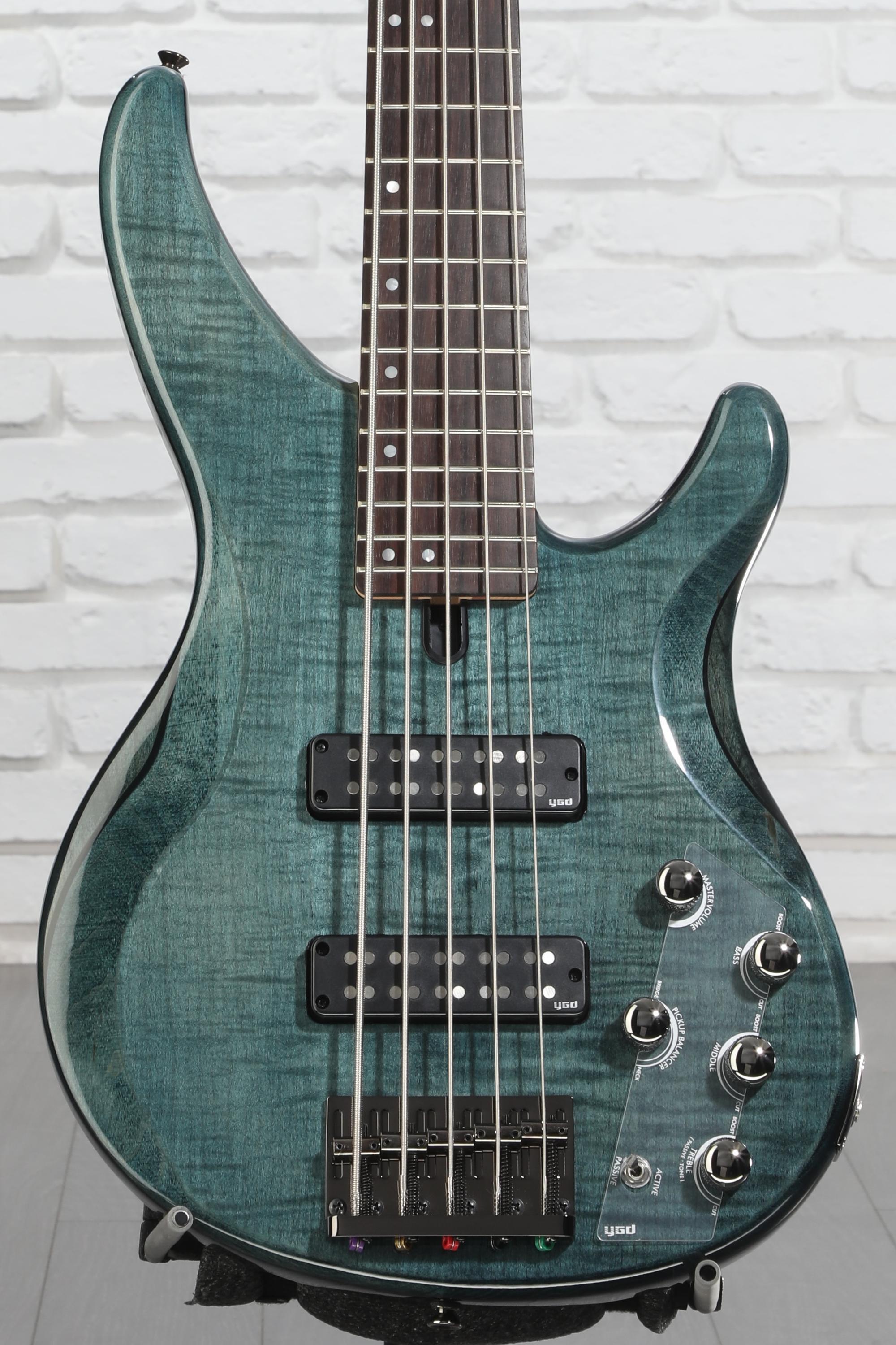 Yamaha TRBX605FM 5-string Bass Guitar - Indigo Blue | Sweetwater