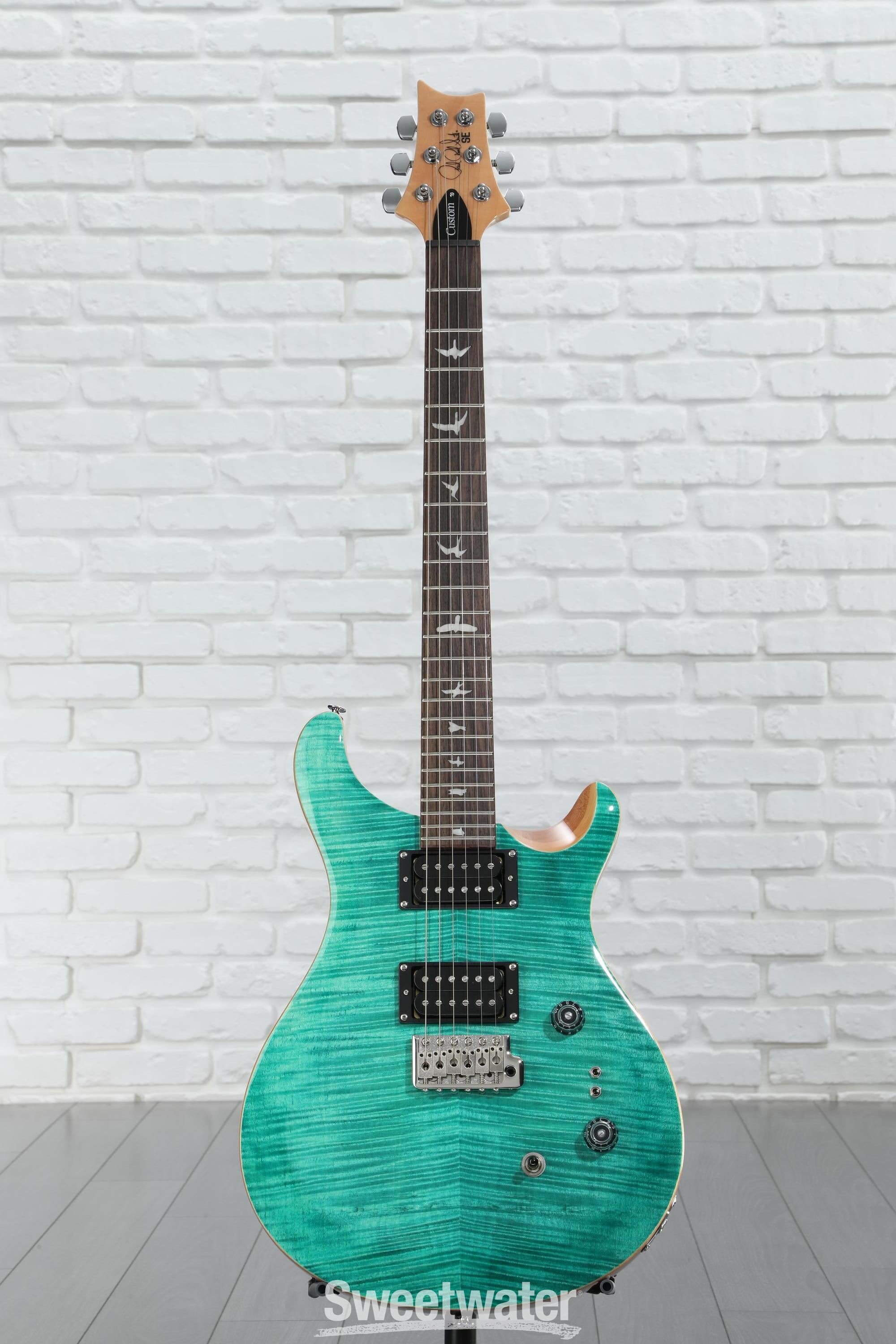 Amazon.com: PRS SE Custom 24-08 Quilt, Charcoal Cherry Burst