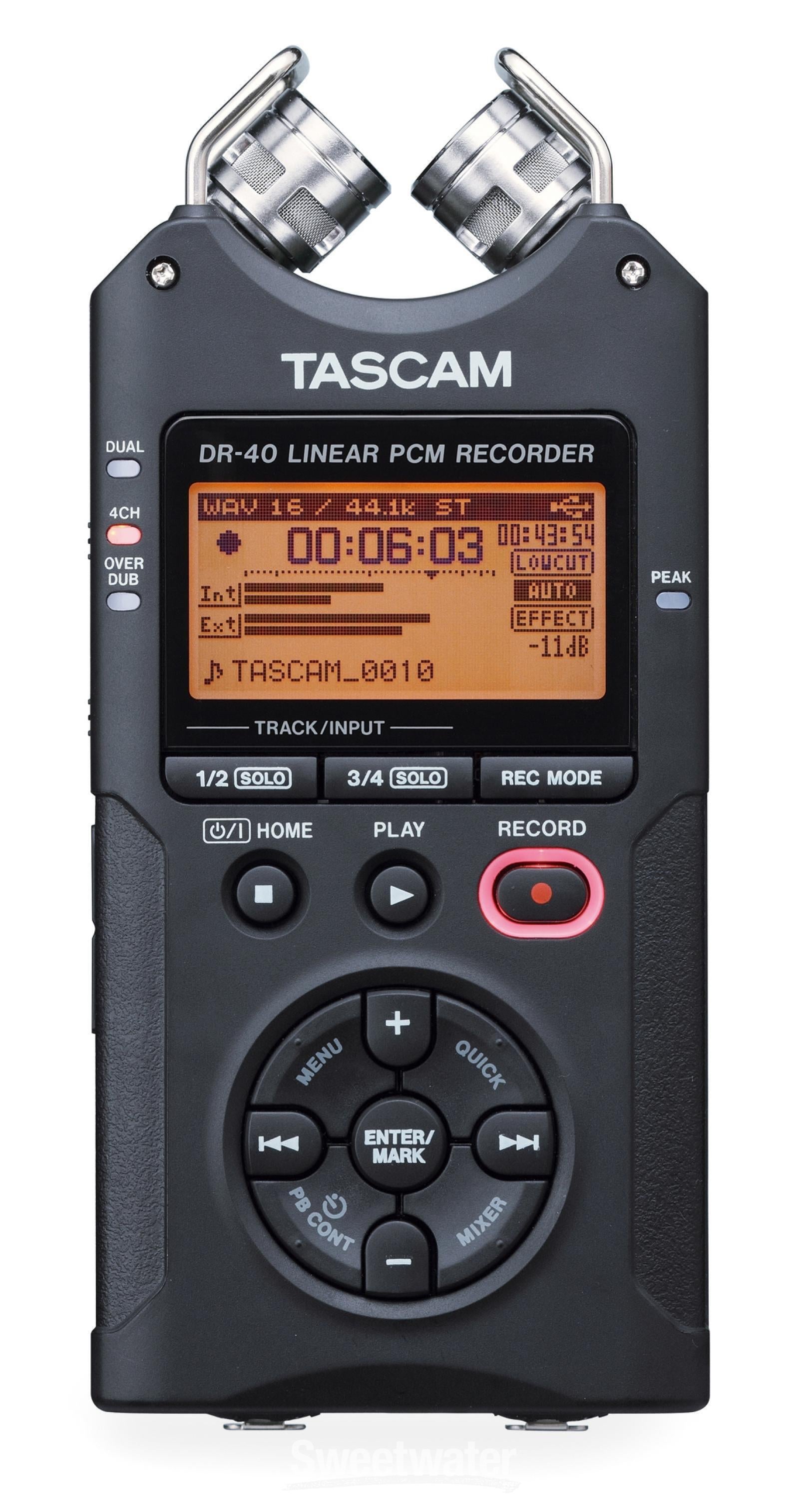 TASCAM DR-40 Reviews | Sweetwater