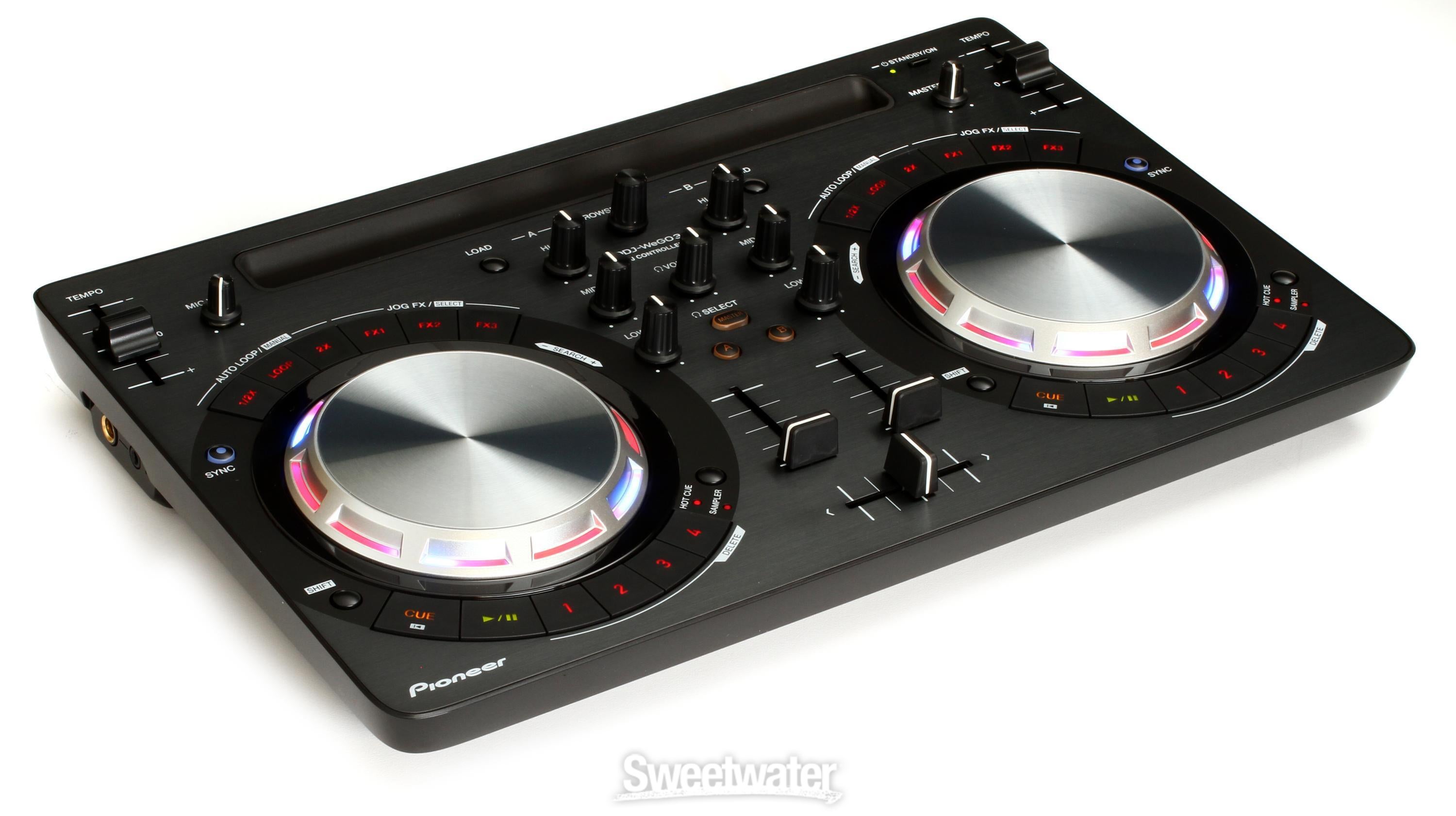 Pioneer DJ DDJ-WeGO3 Compact DJ Controller with iOS support 