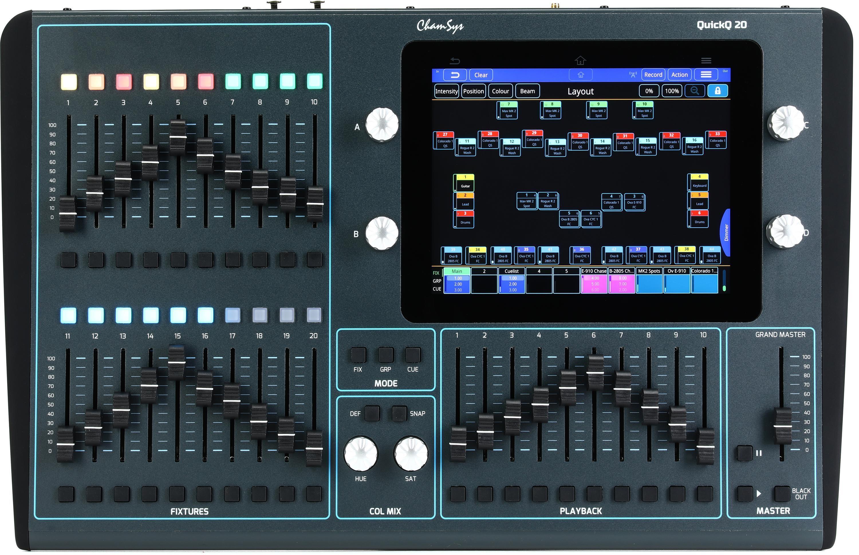 ChamSys QuickQ 20 2Universe Compact Lighting Console Sweetwater