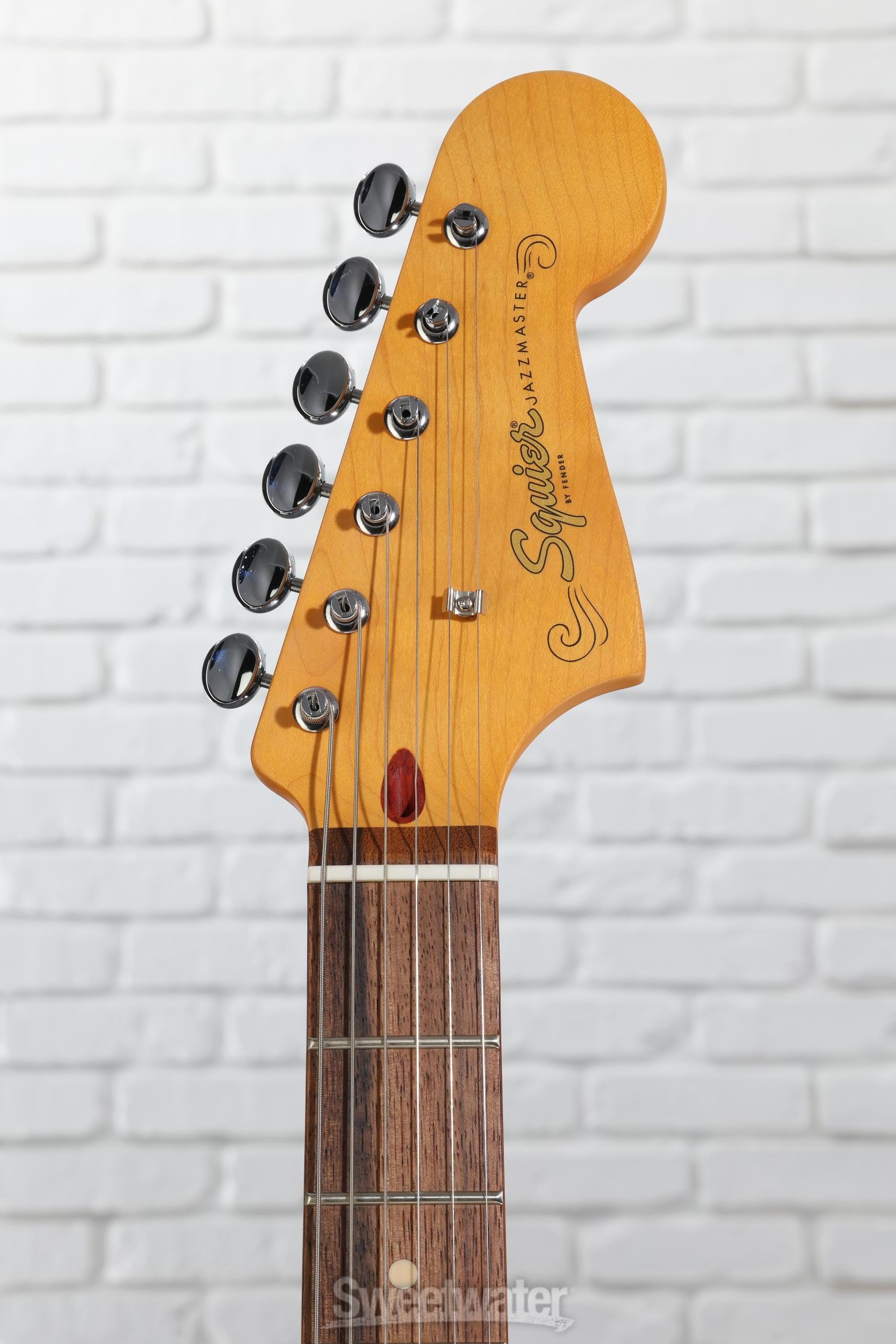 Squier J Mascis Signature Jazzmaster - Vintage White with Indian