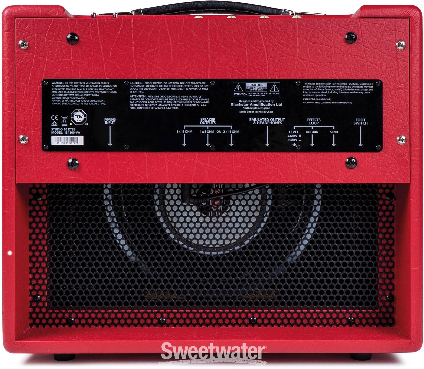 Blackstar Studio 10 KT-88 1x12 inch 10-watt Tube Combo Amp - Red Reviews |  Sweetwater