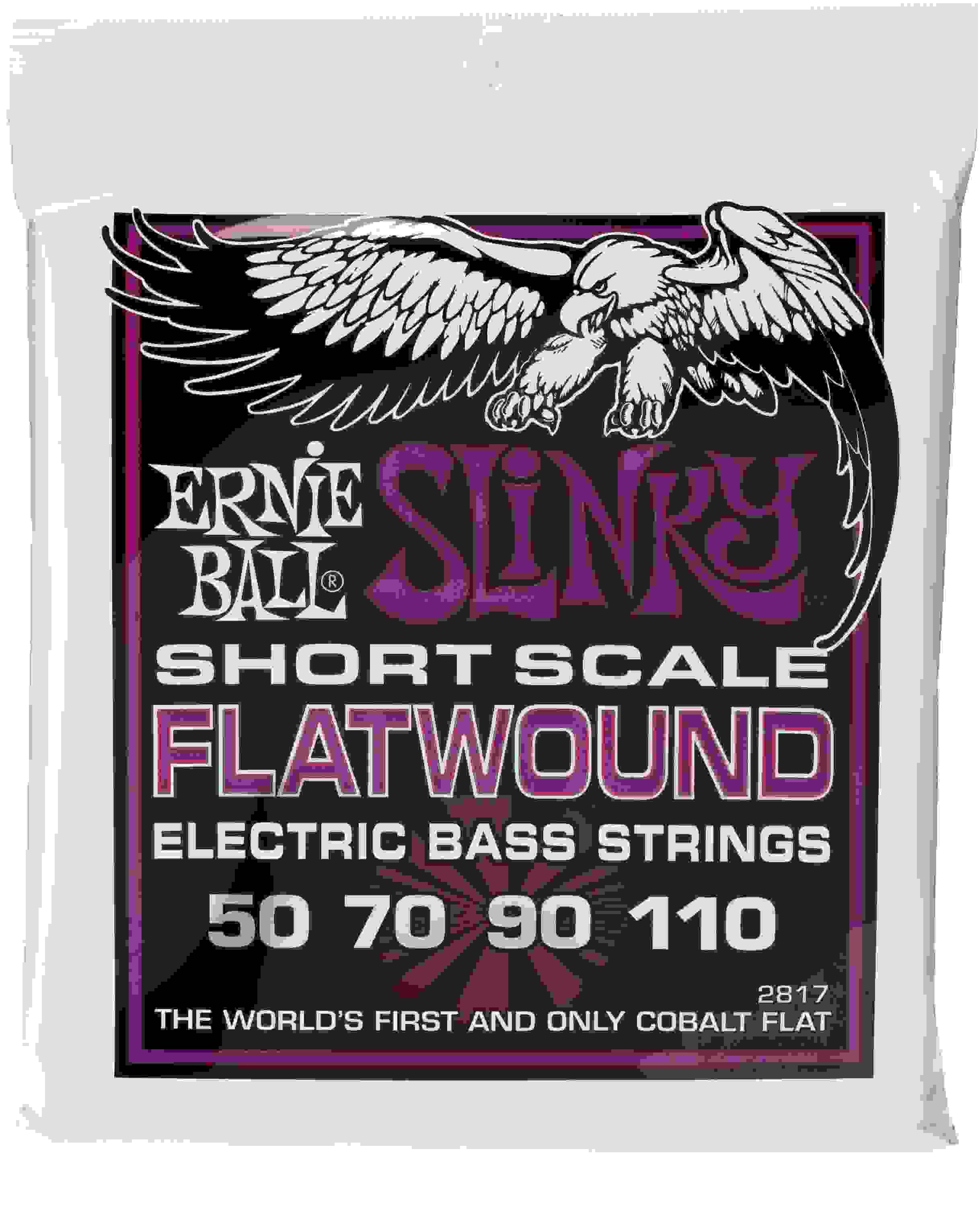 Ernie Ball 2817 Power Slinky Flatwound Electric Bass Guitar Strings